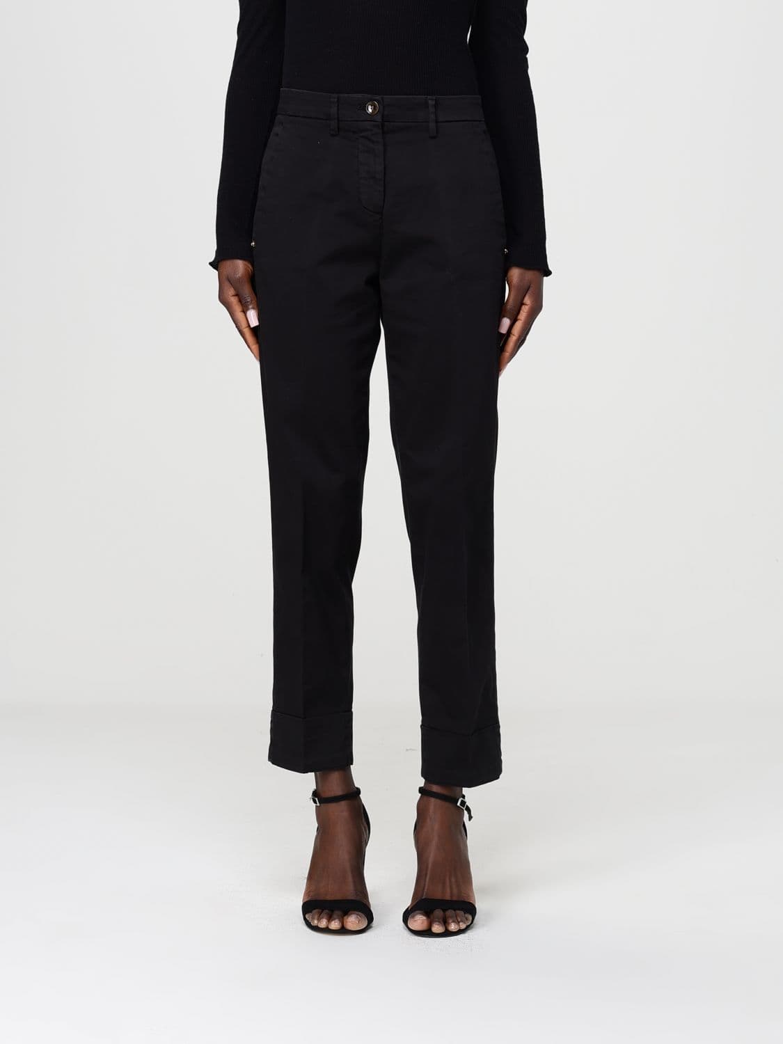 Mason's Stretch Cotton Cropped Fit Trousers