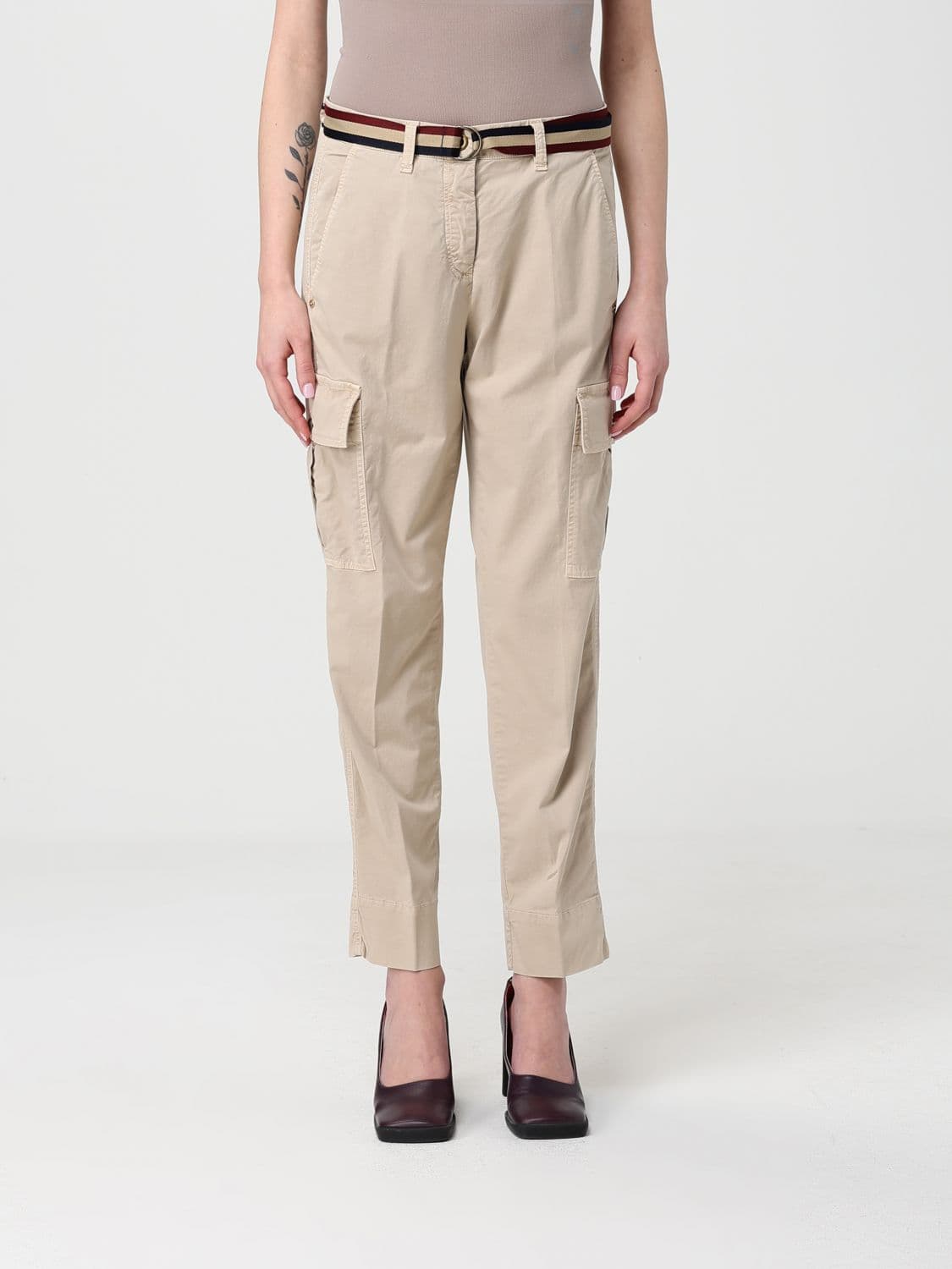 Mason's Stretch Cotton Cargo Trousers