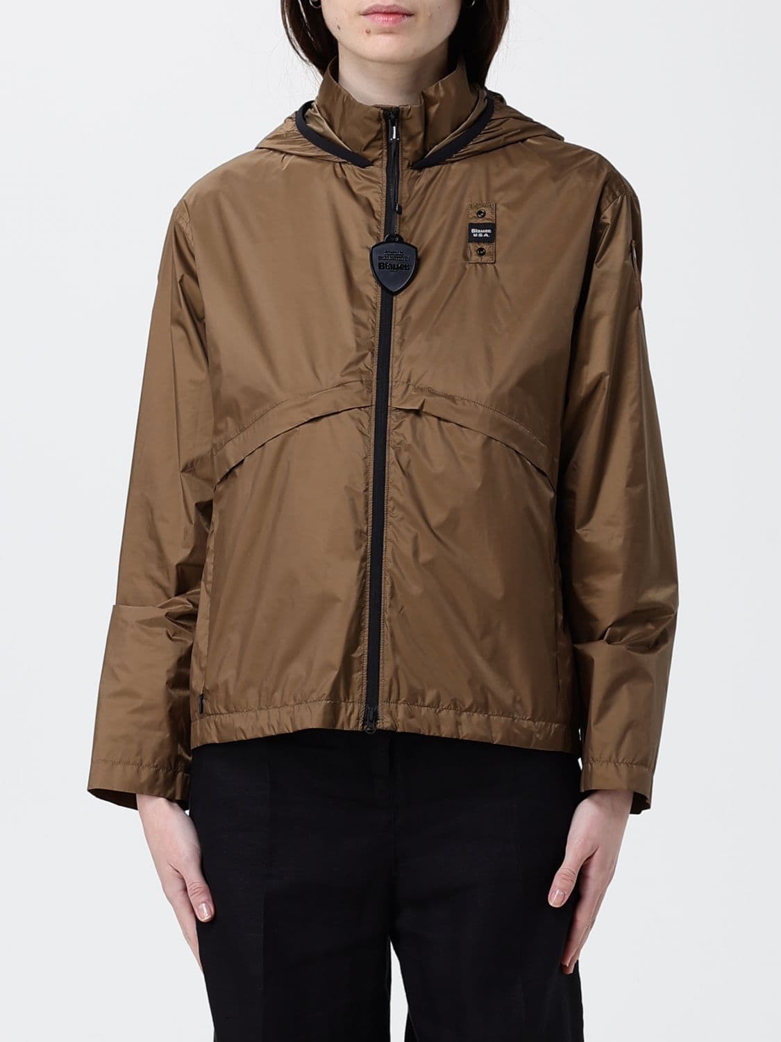 Blauer Polyester Hooded Jacket