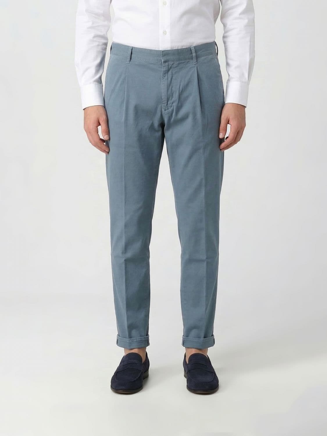 Incotex Cotton and Linen Chino Trousers · 32