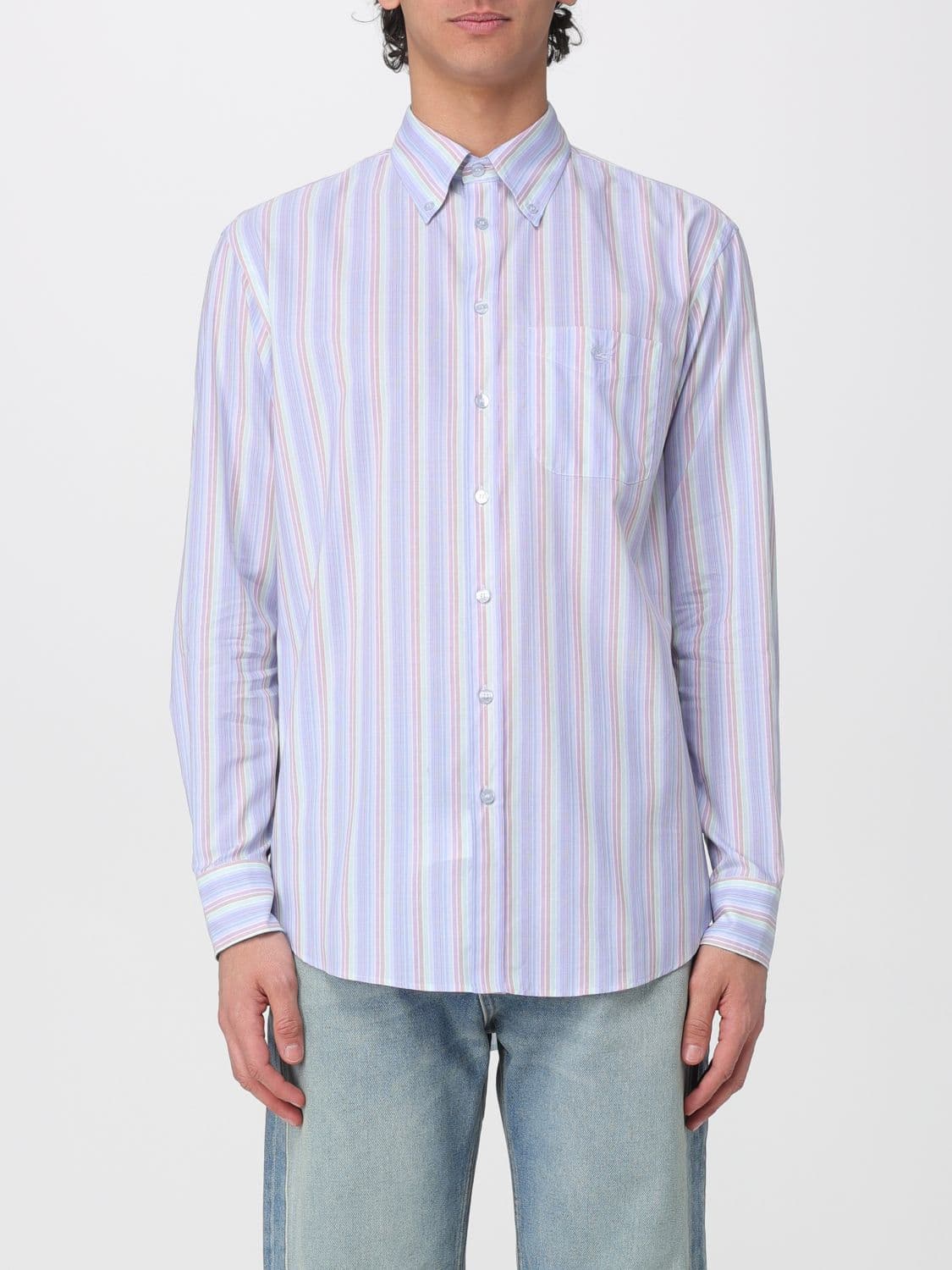 Etro Striped Cotton Basic Shirt