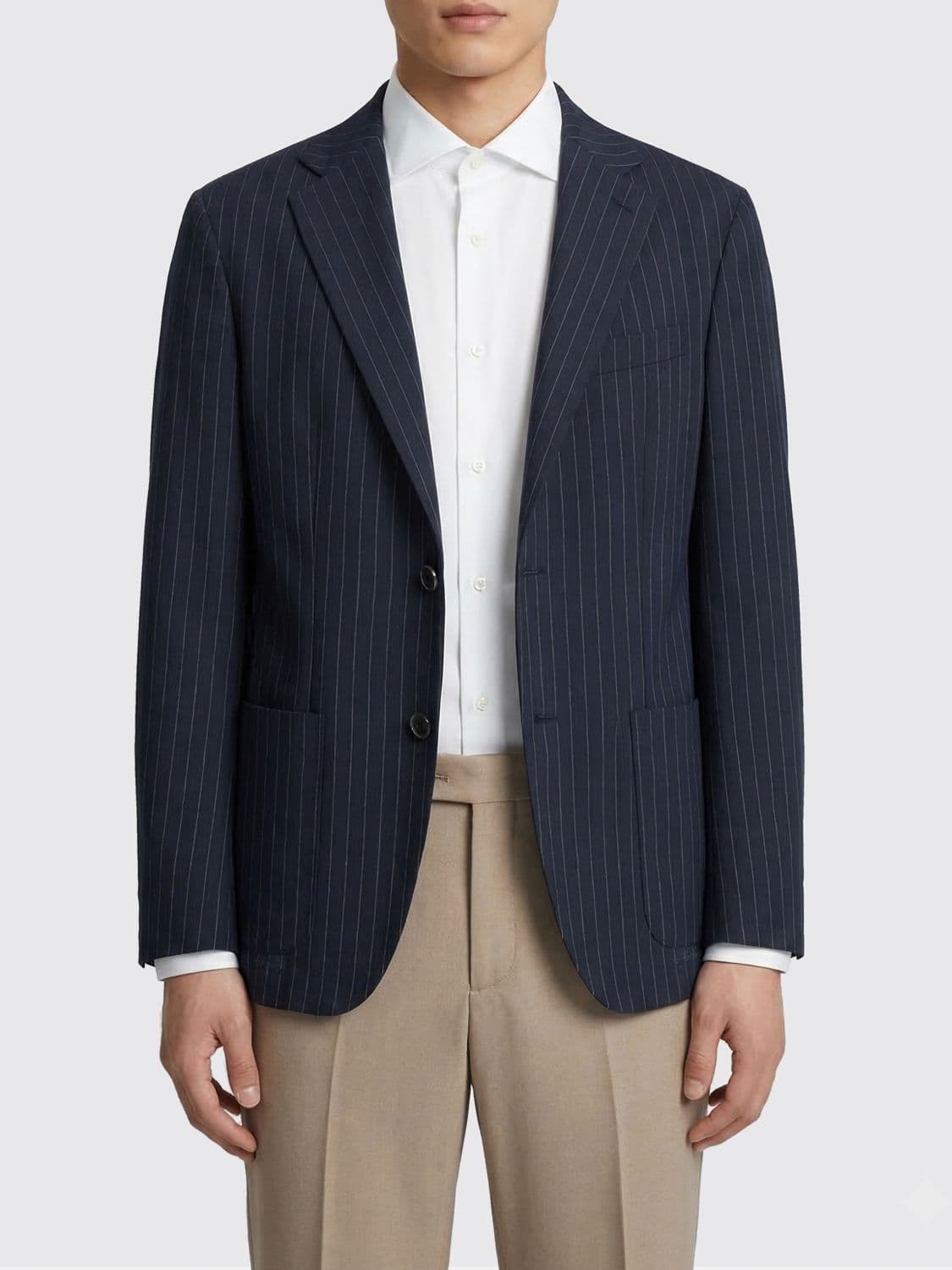 Barena Pinstripe Virgin Wool Blazer