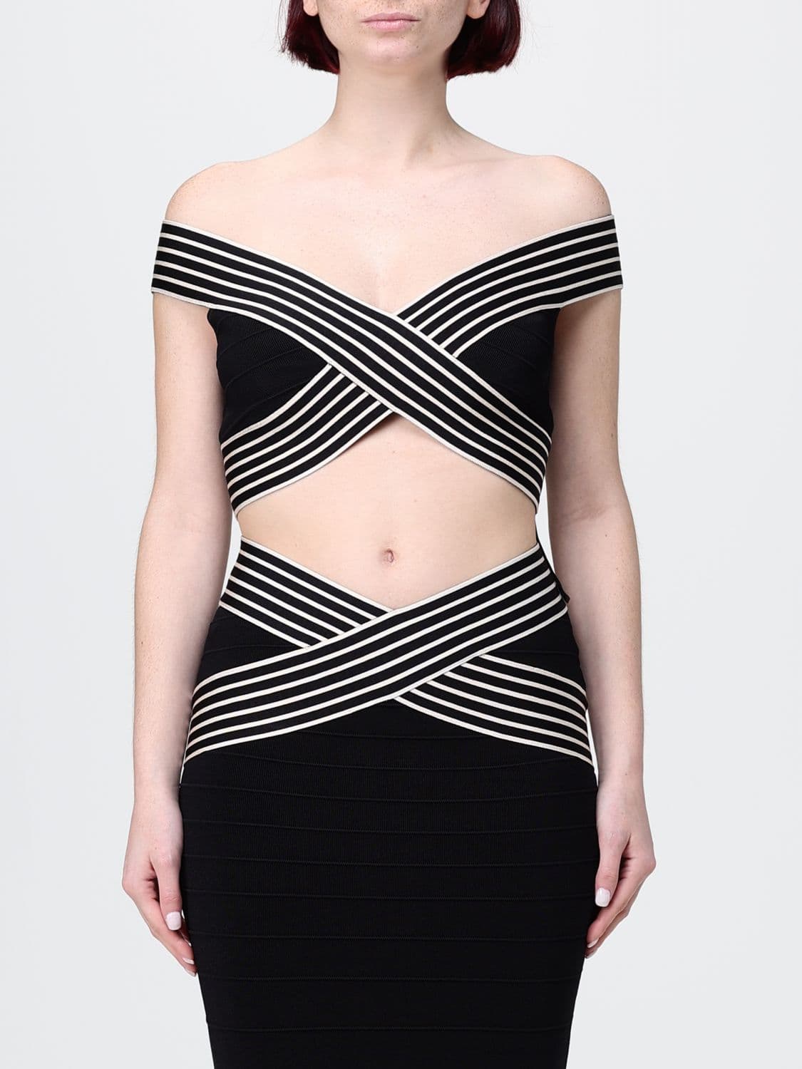 Elisabetta Franchi Cropped Fit Jersey Top