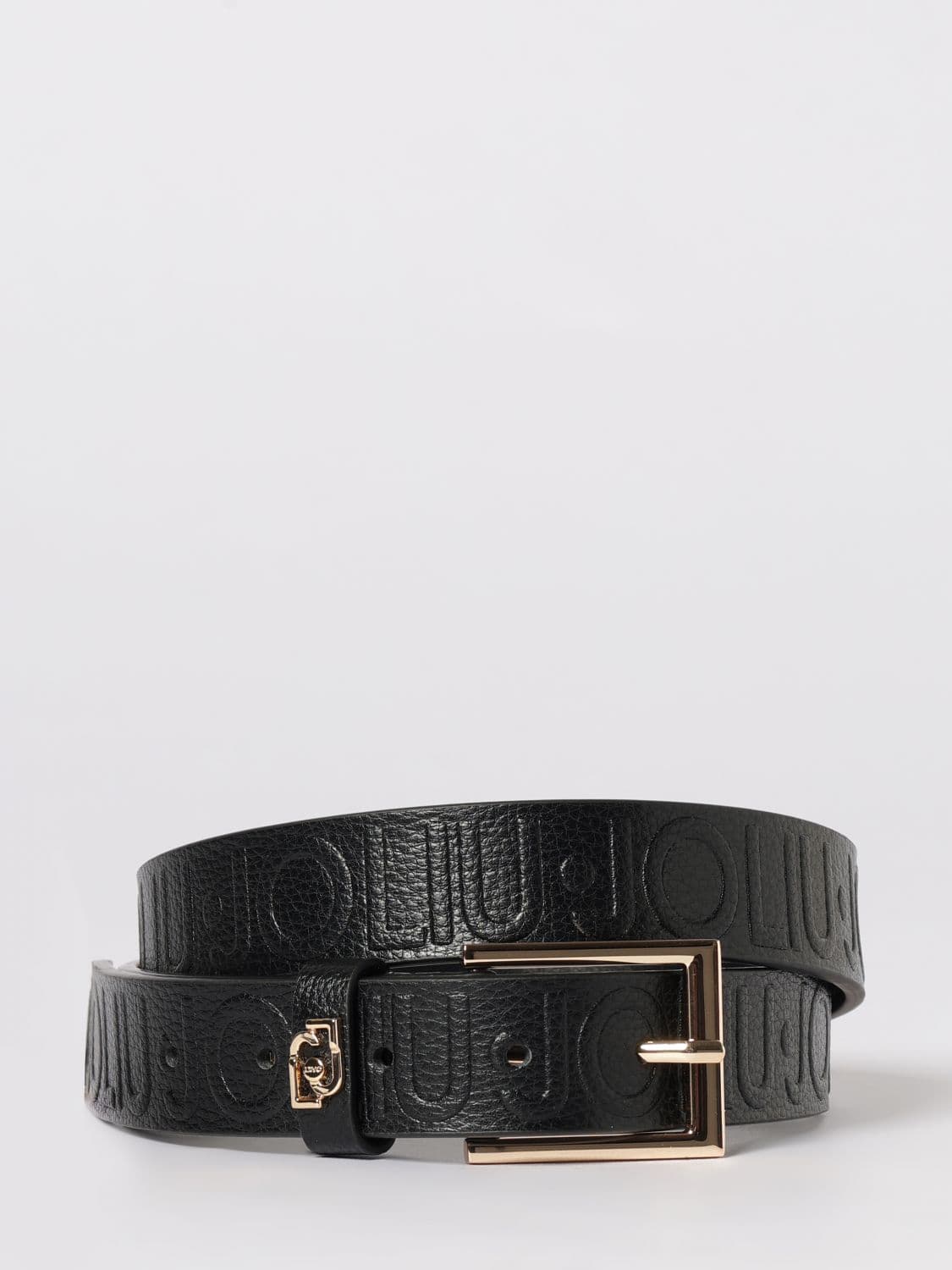Liu Jo Grained Synthetic Leather Belt with Logo