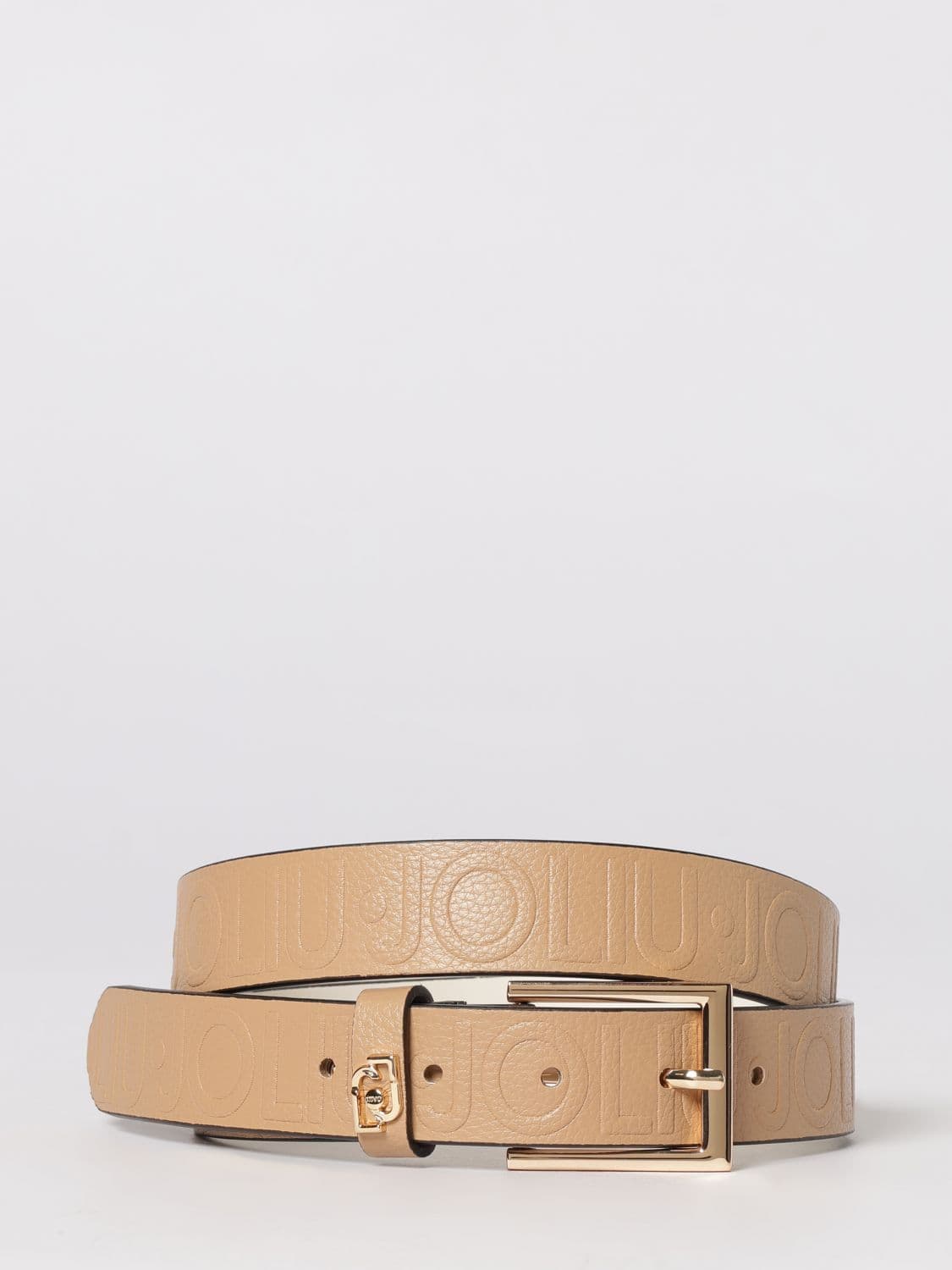 Liu Jo Grained Synthetic Leather Belt with Logo