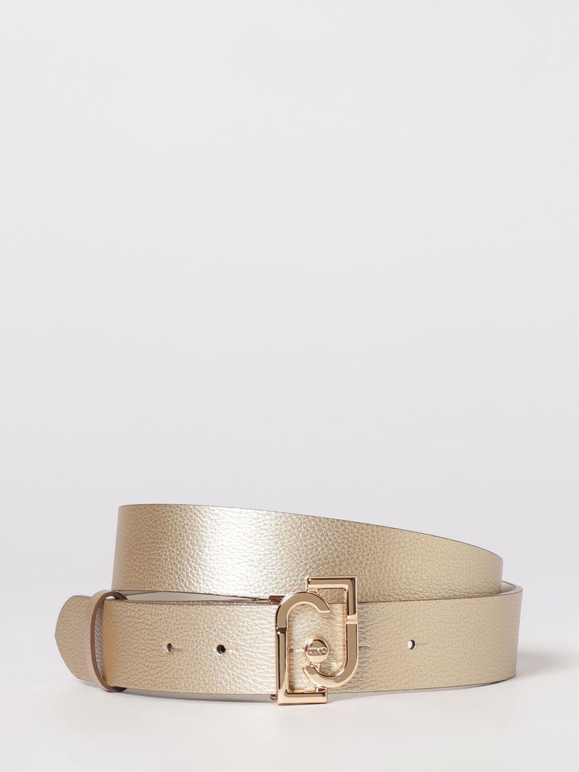 Liu Jo Grained Synthetic Leather Belt with Logo