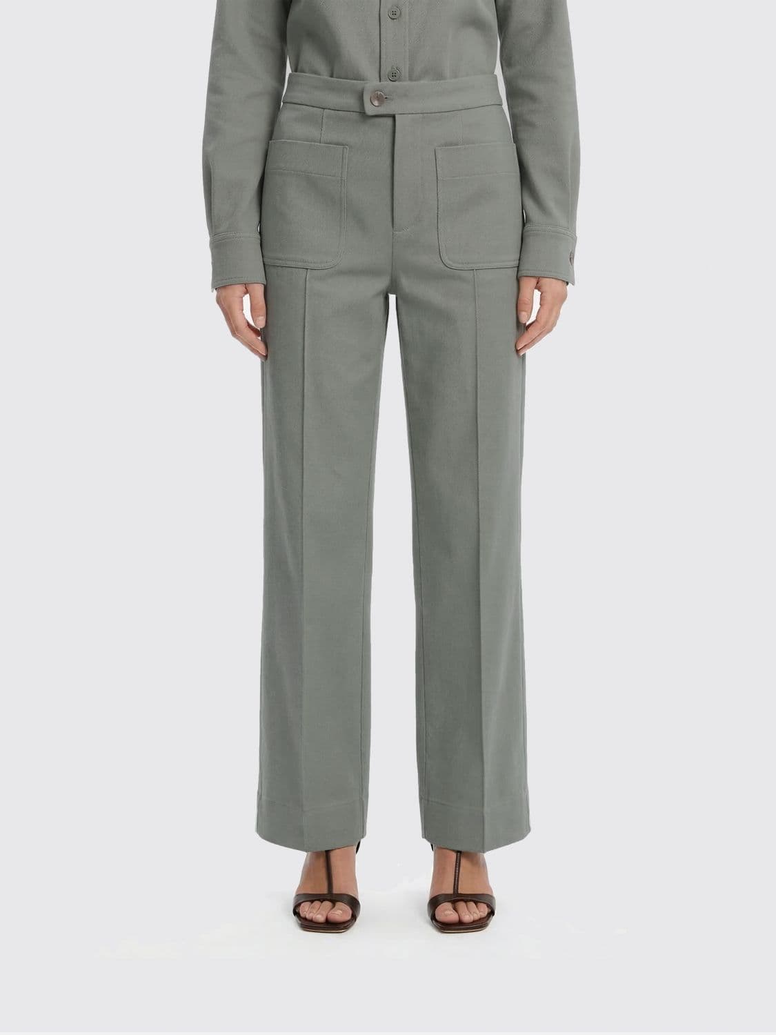 Soeur Cotton Straight Trousers