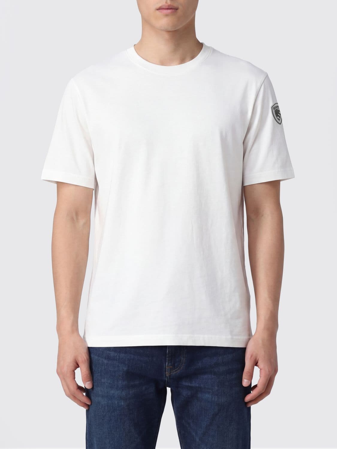 Blauer Cotton T-Shirt with Logo