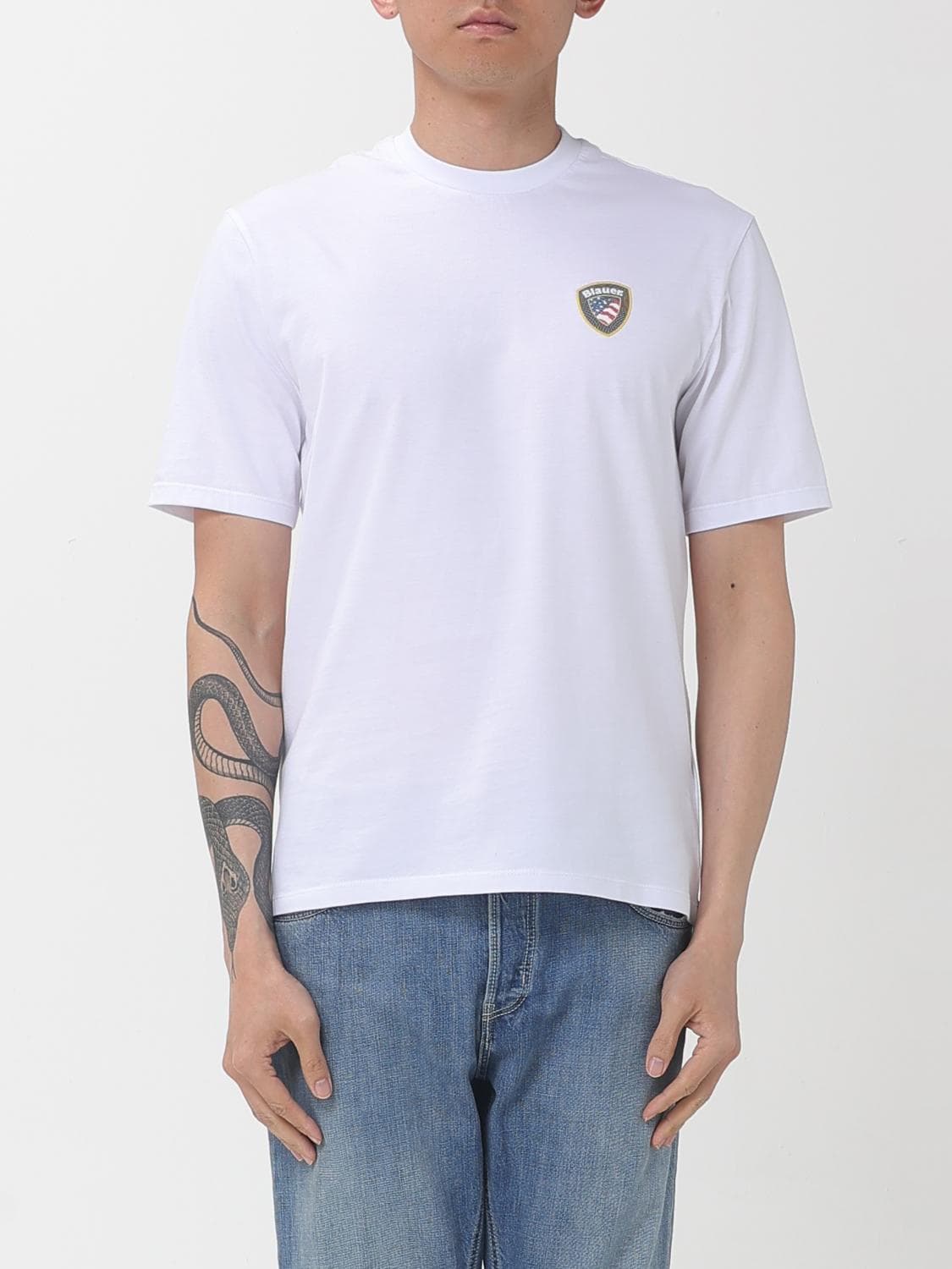 Blauer Basic Cotton T-shirt with Logo