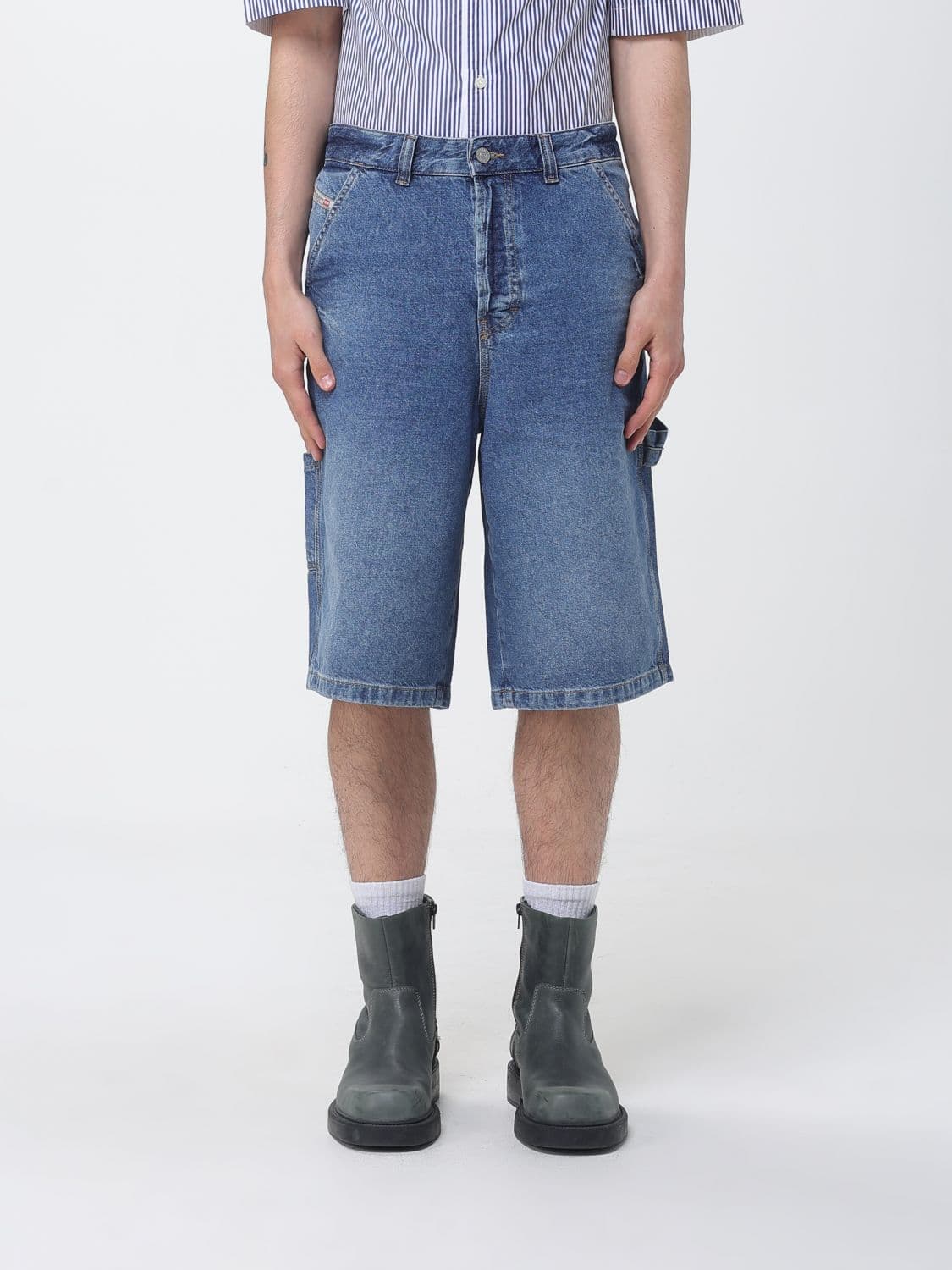 Diesel D-Livery-W-Short Denim Shorts