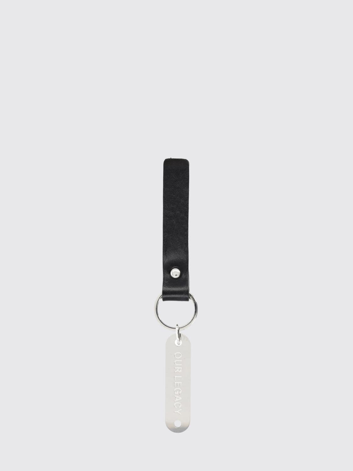 Our Legacy Metal and Leather Keychain