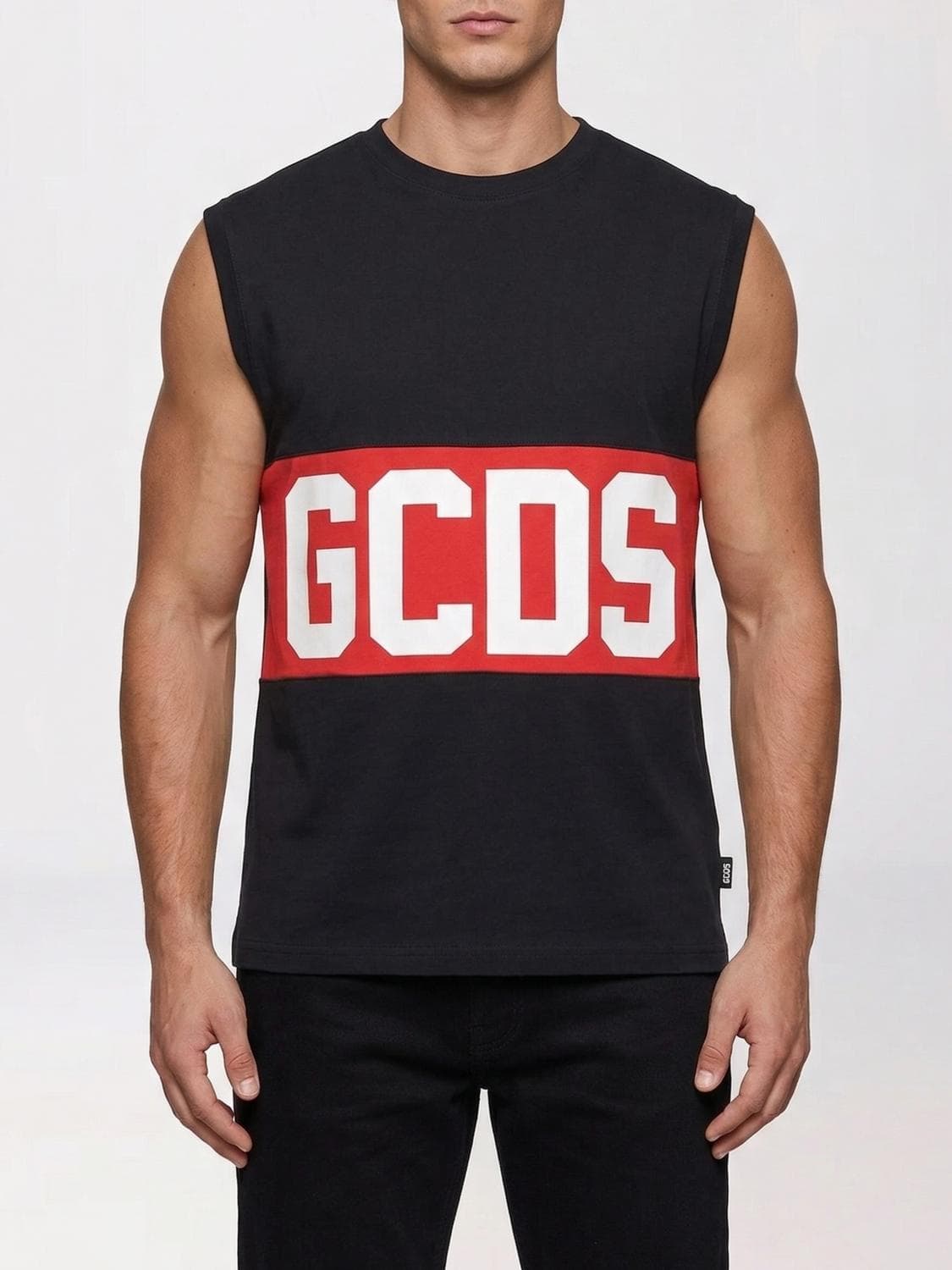 Gcds Sleeveless Top In Cotton With Logo · M