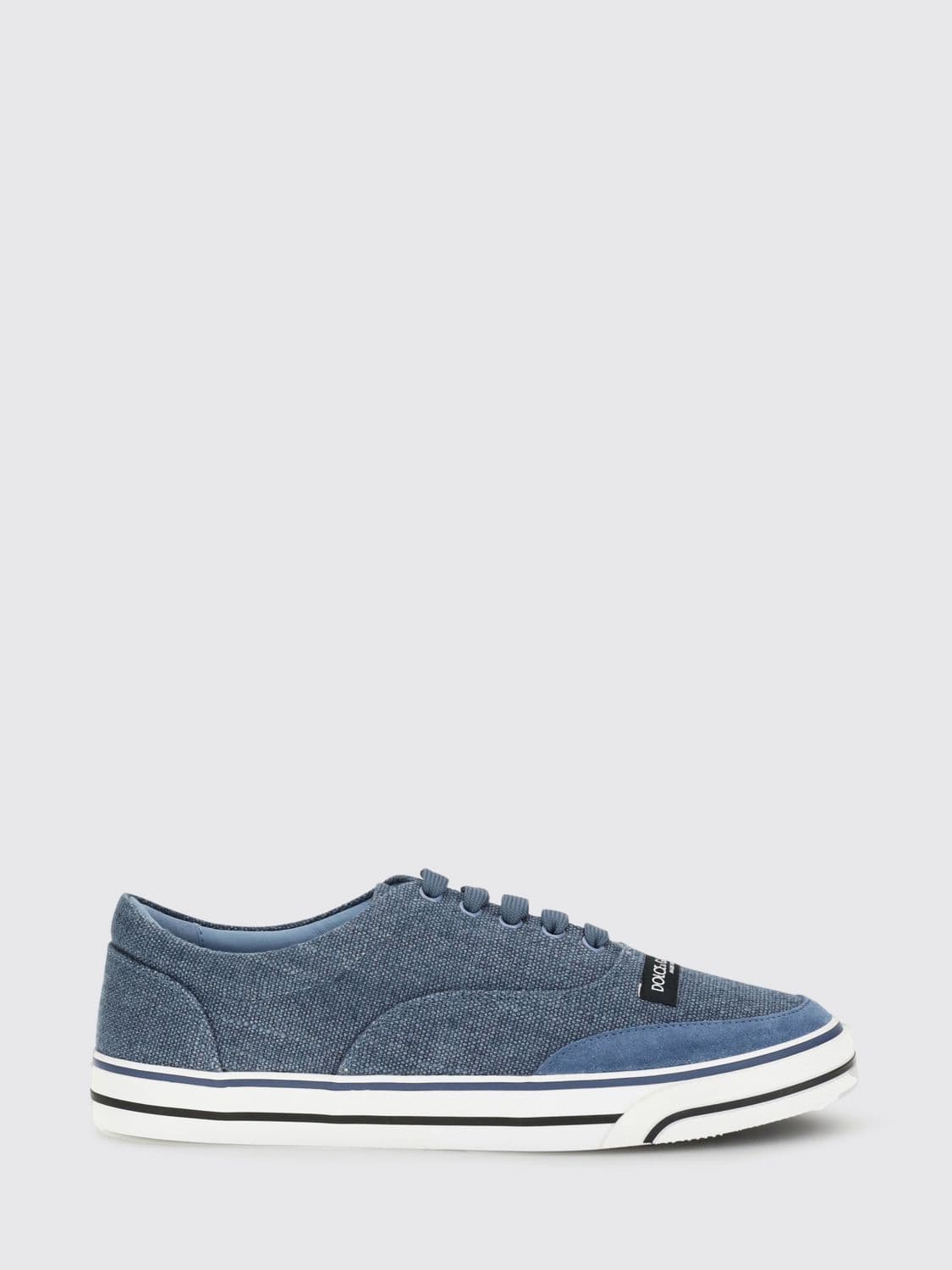 Dolce & Gabbana DG Sailing Sneakers In Linen Blend Canvas