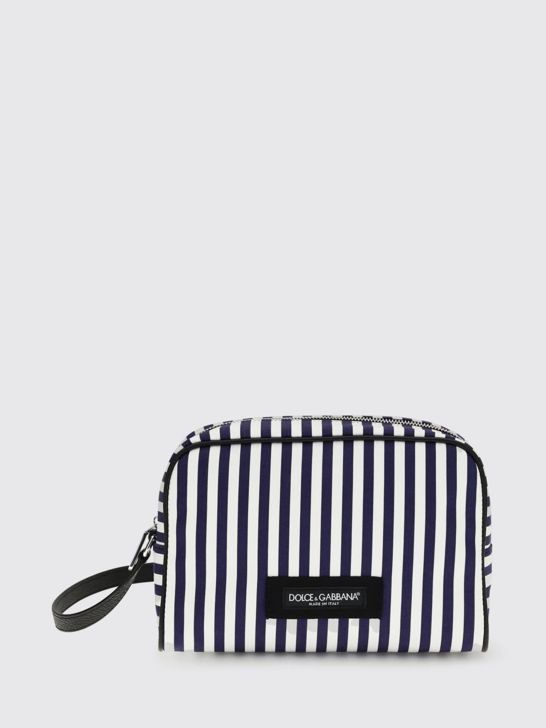 Dolce & Gabbana Pochette In Striped Cotton Poplin