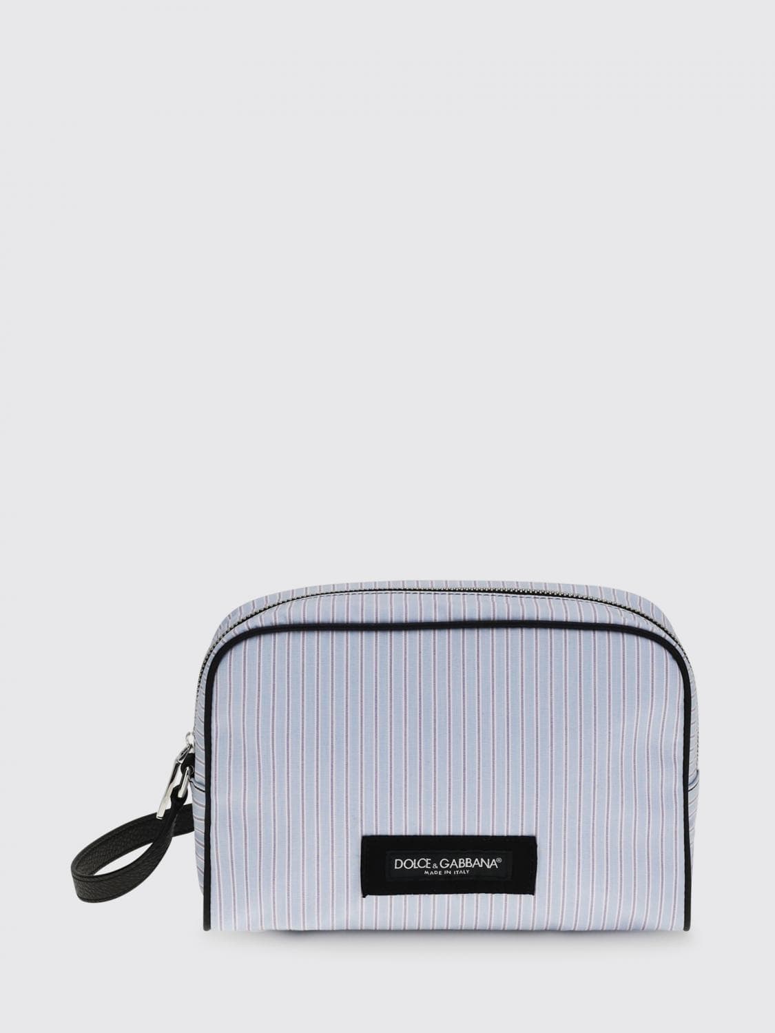 Dolce & Gabbana Pochette In Striped Cotton Poplin · OS