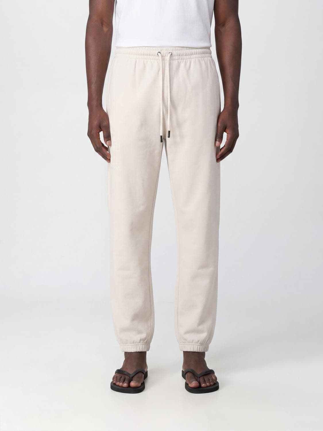 Off-White Jogging Trousers In Cotton With Logo · S