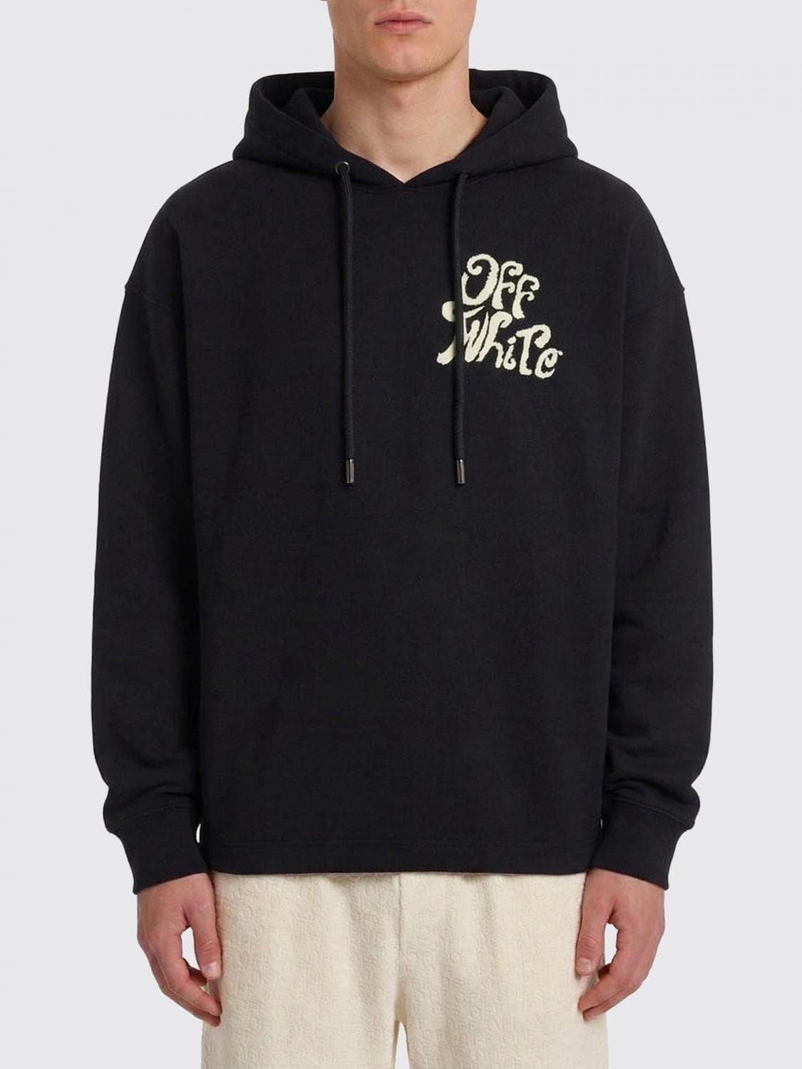 Off-White Cotton Hoodie