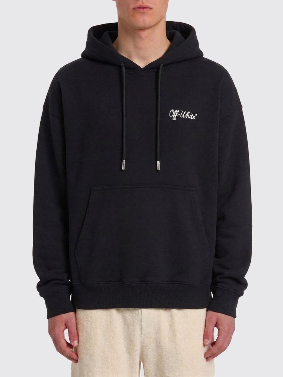 Off-White Cotton Sweatshirt with Logo