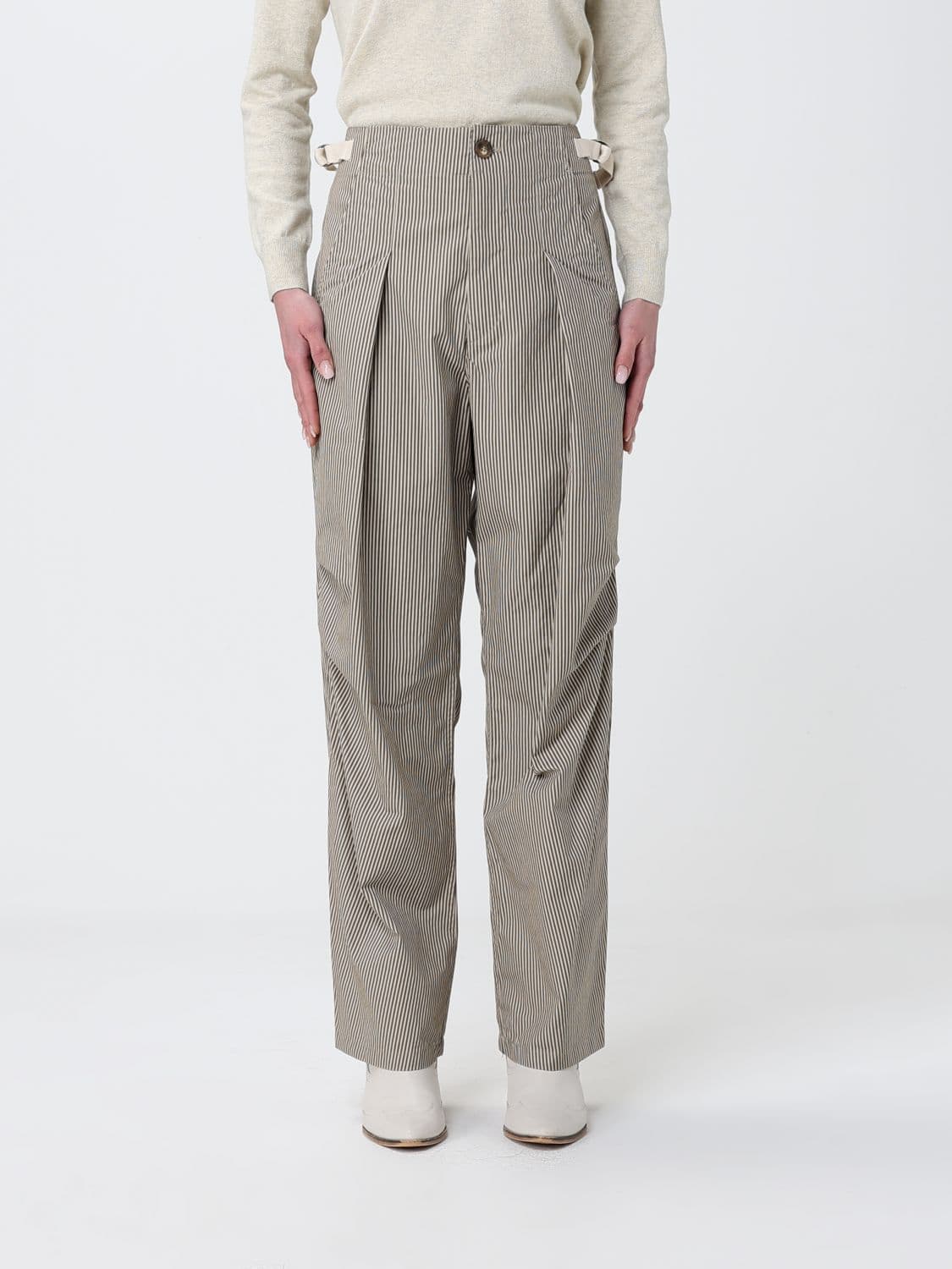 Isabel Marant Etoile Ceryne Striped Cotton Trousers