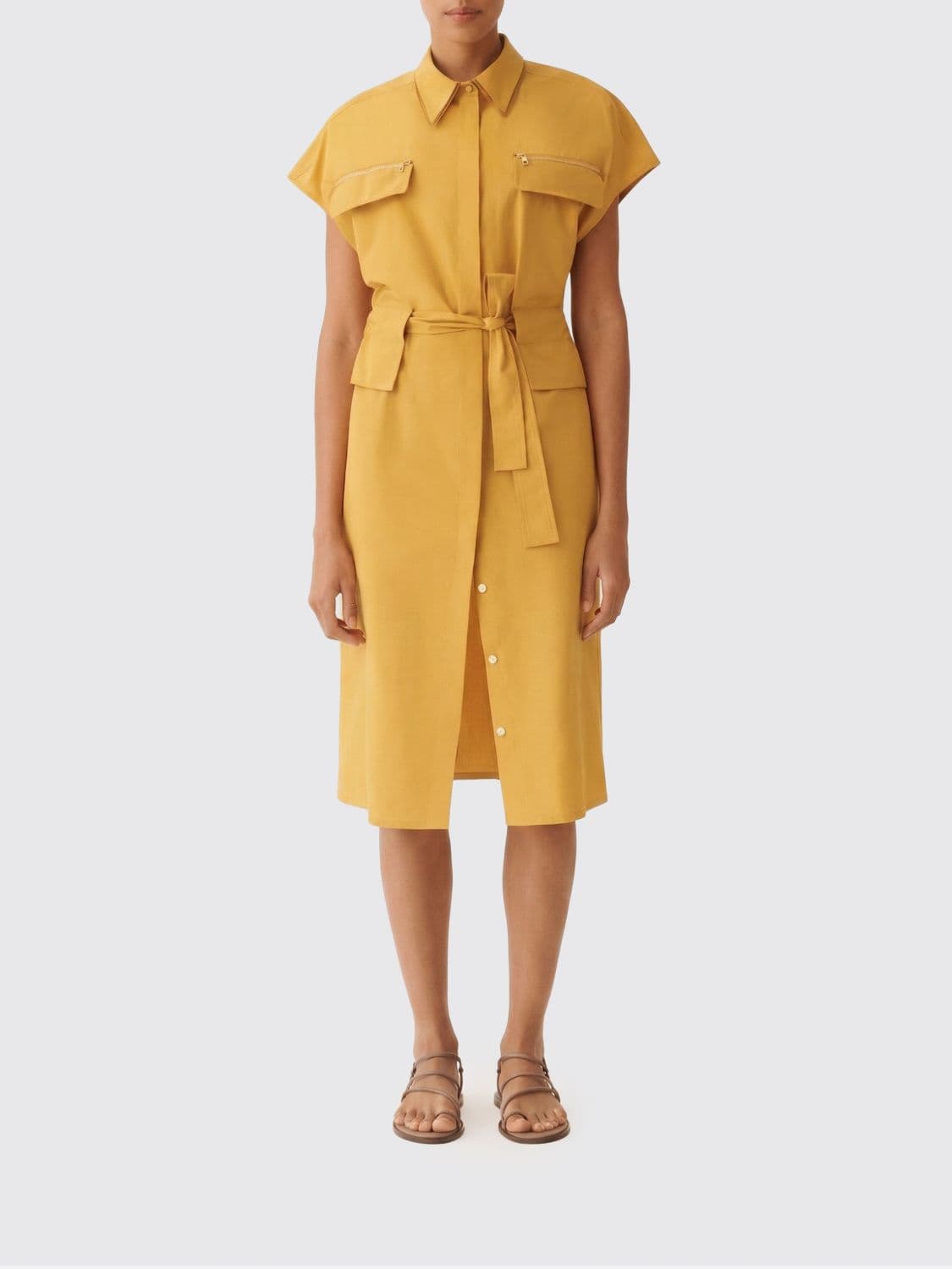 Fabiana Filippi Chemisier Dress in Cotton Poplin
