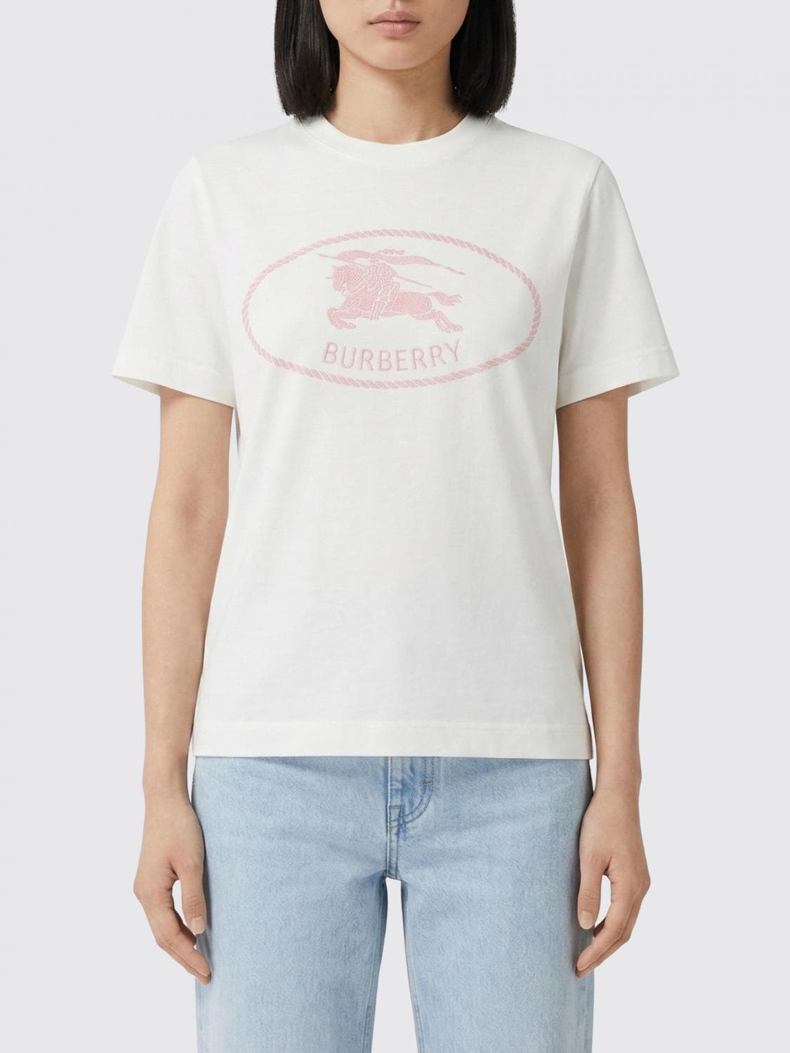 Burberry Cotton T-shirts with Logo · XS