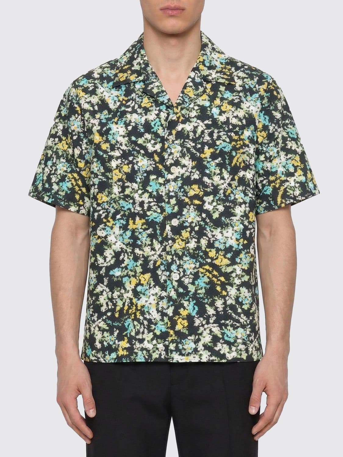 Valentino Casual Cotton Shirt with Floral Print