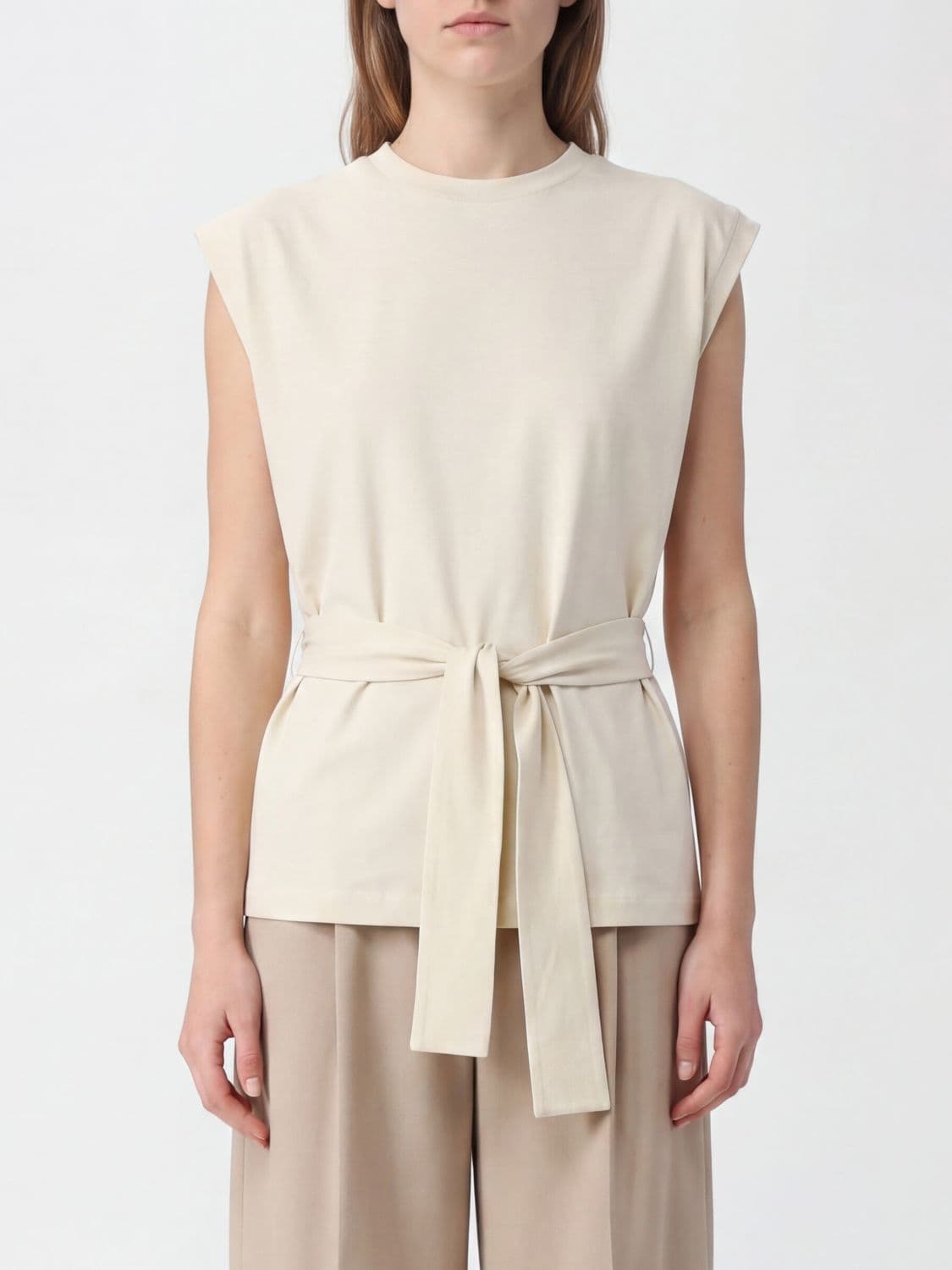 Tela Cotton T-shirts With Belt