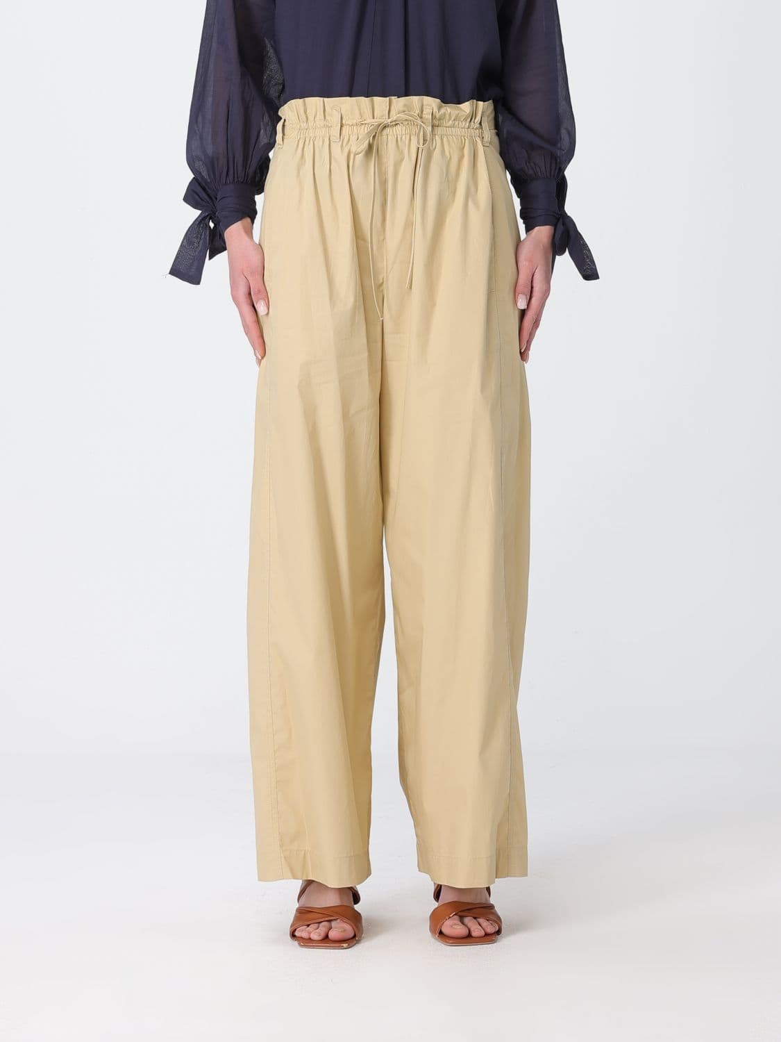 Tela Cotton Blend Palazzo Trousers