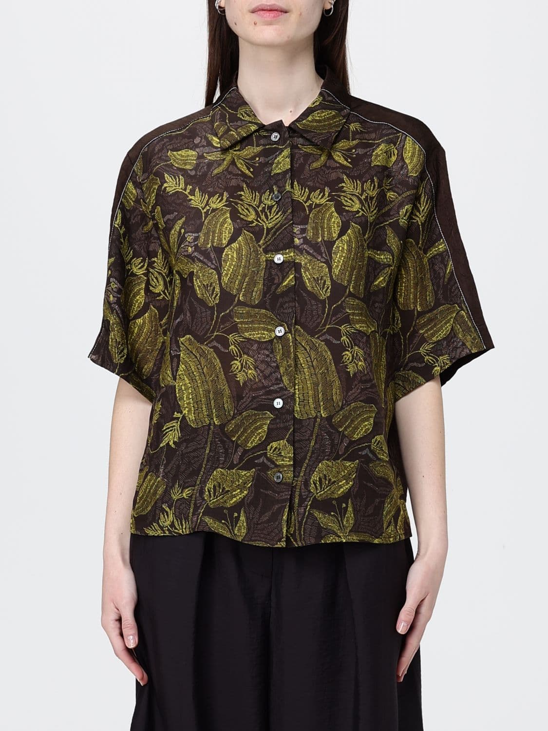 Tela Cotton Shirt with Floral Print