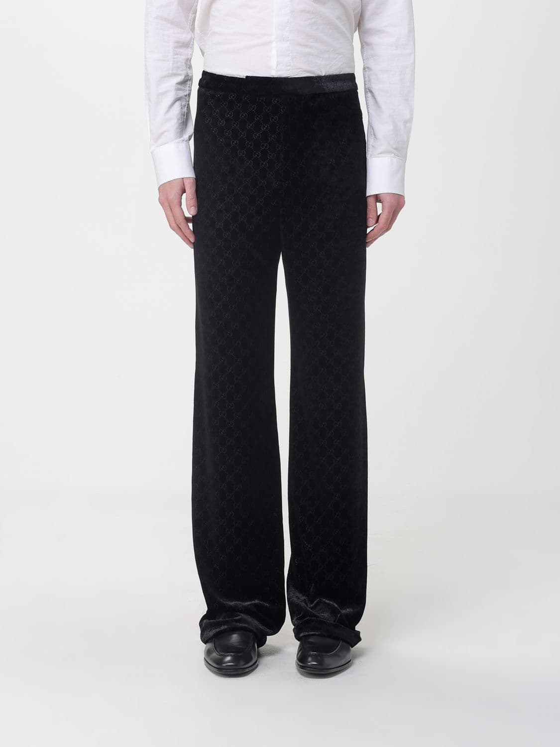 Gucci Viscose and Silk Blend Tailored Trousers