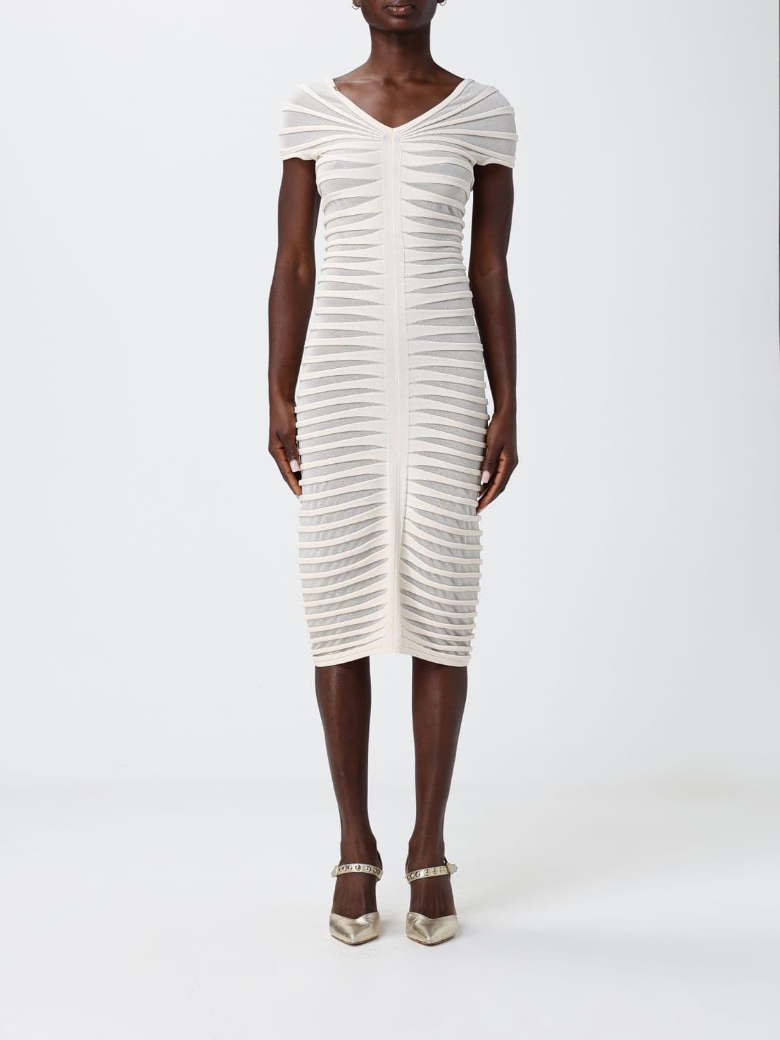 Elisabetta Franchi Viscose and Cotton Dress