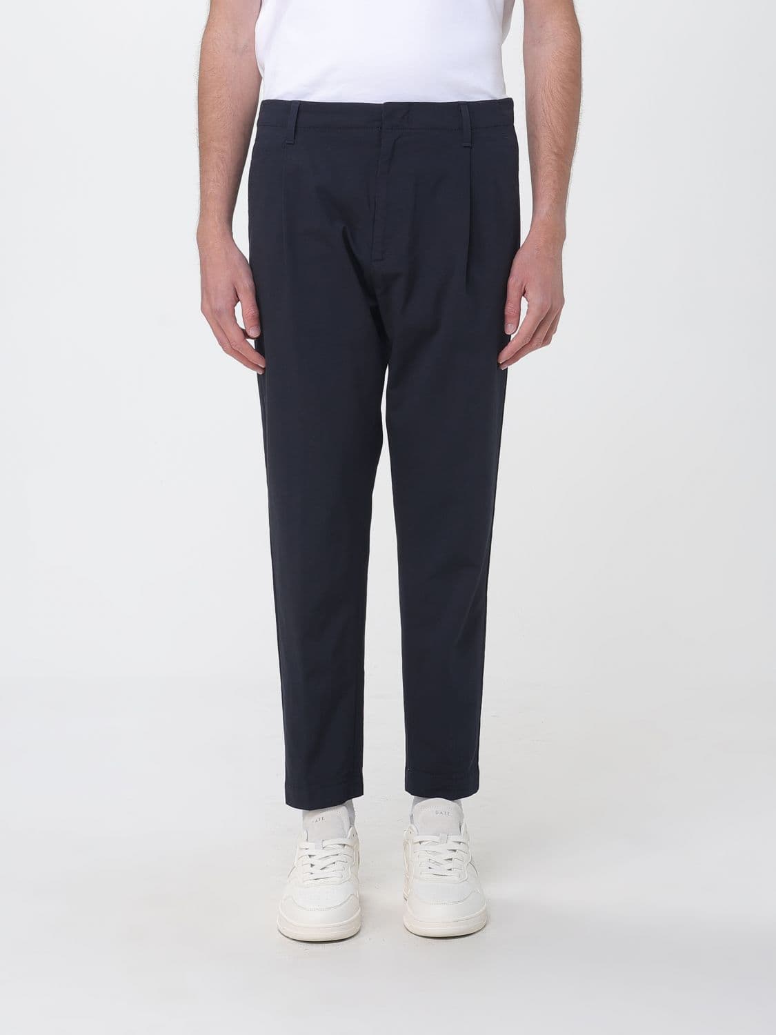 Dondup Slim Fit Stretch Cotton Blend Trousers
