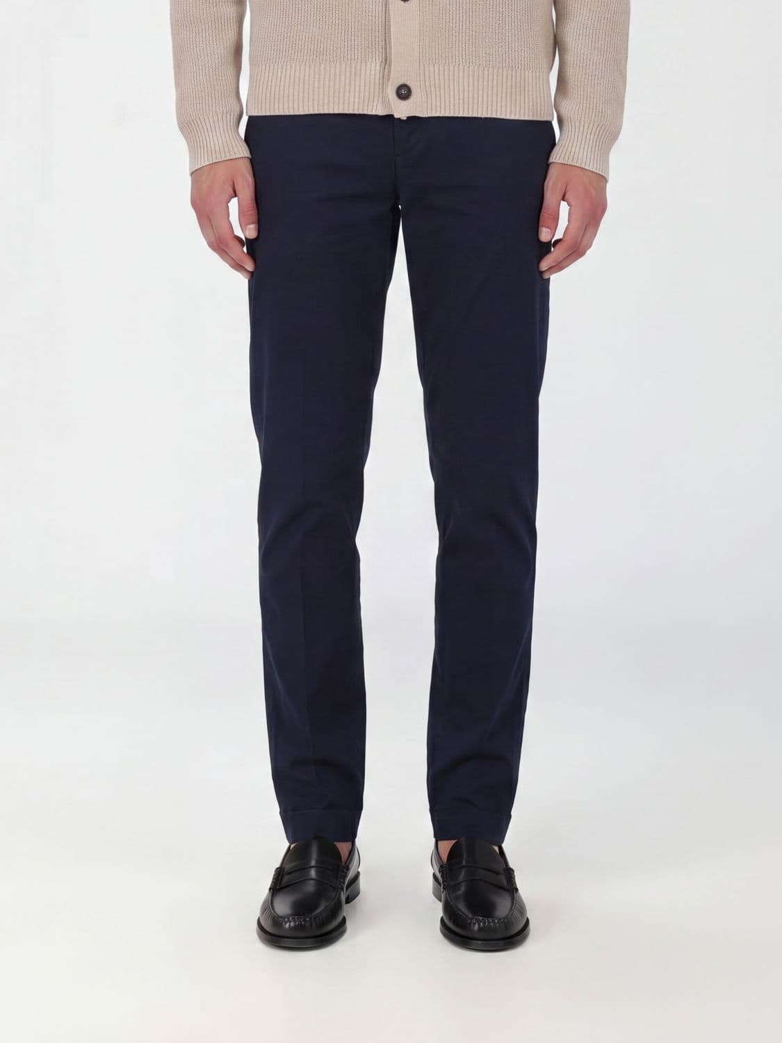 Fay Stretch Cotton Gabardine Chino Trousers