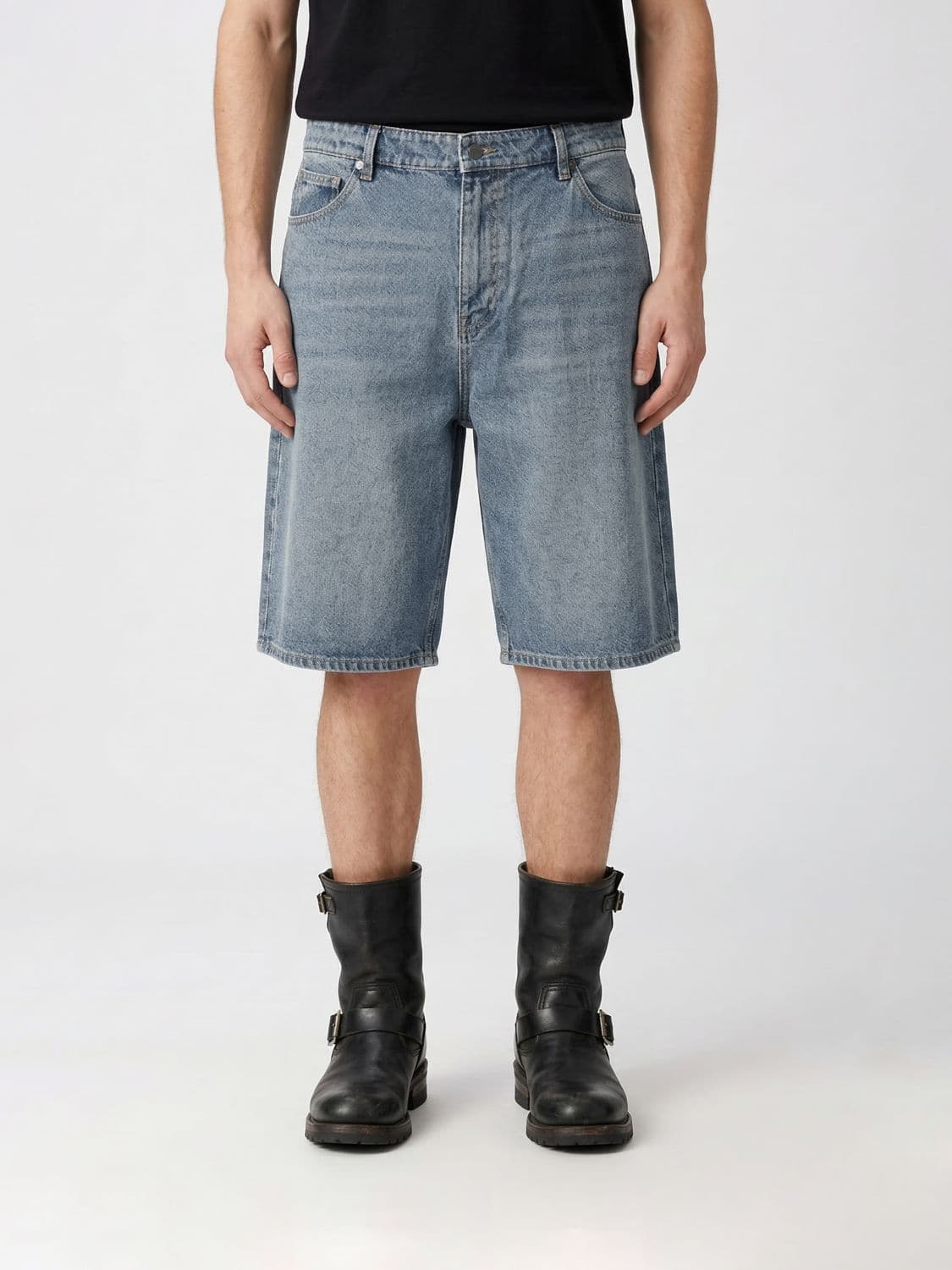 Daily Paper Cotton Denim Shorts