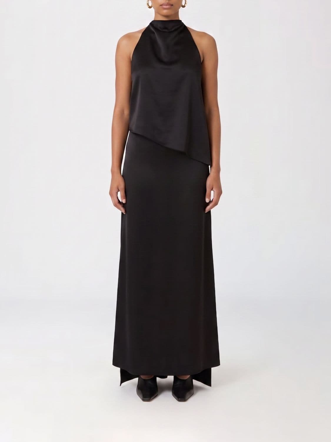 Sportmax Dolmen Long Satin Dress