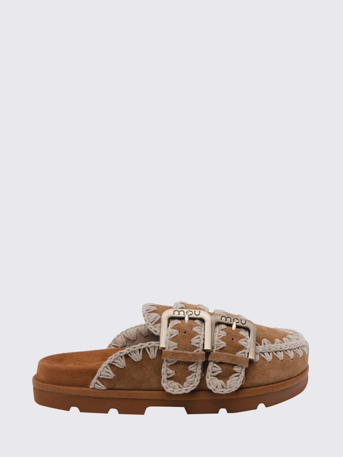 Mou Low Bio Suede Sabot with Stitching · 37