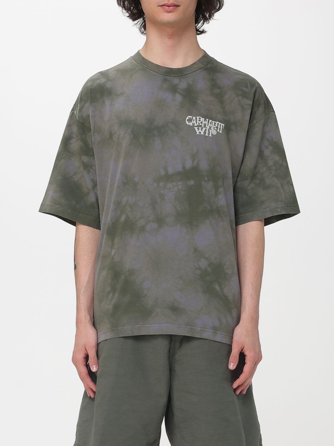 Carhartt Wip Cotton Crew Neck T-Shirt with Print