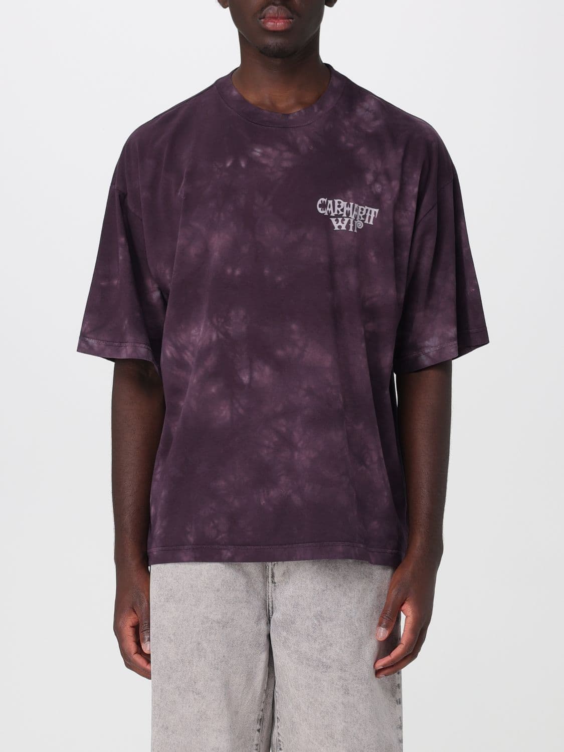 Carhartt Wip Cotton Crew Neck T-Shirt with Print
