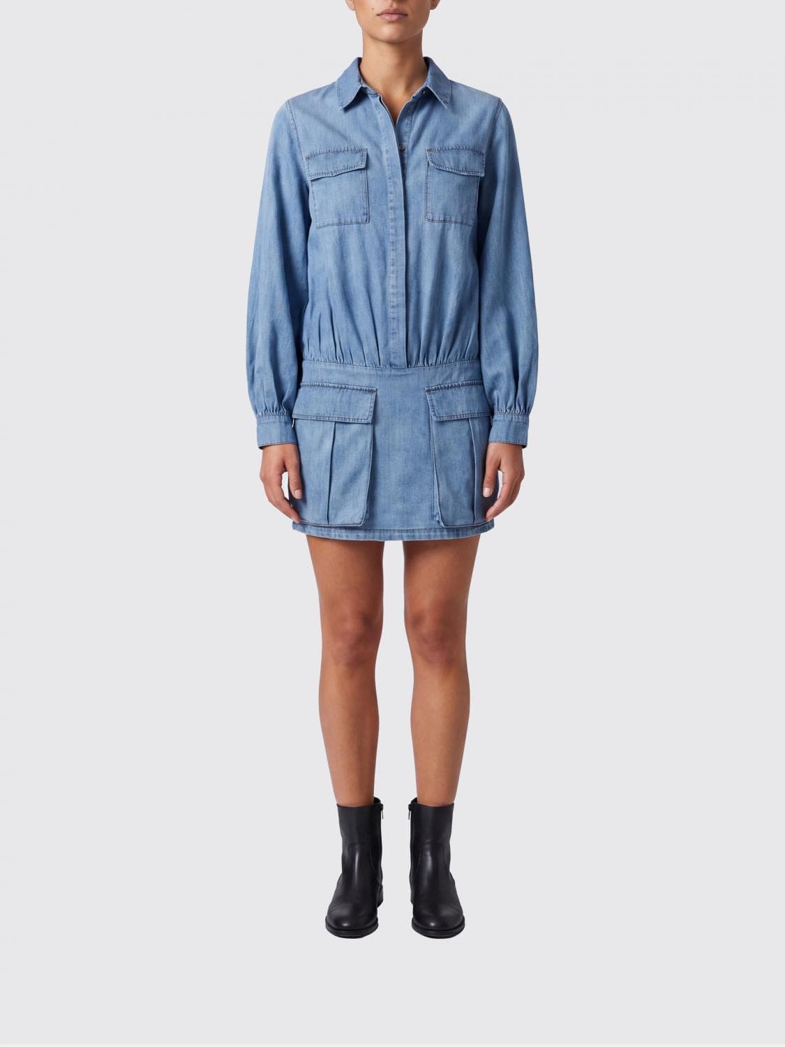 7 For All Mankind Denim Shirtdress