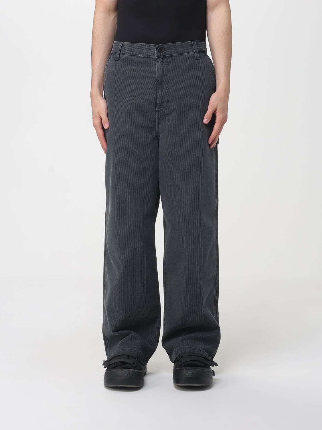 Carhartt Wip Parish Wide Leg Ribbed Cotton Trousers