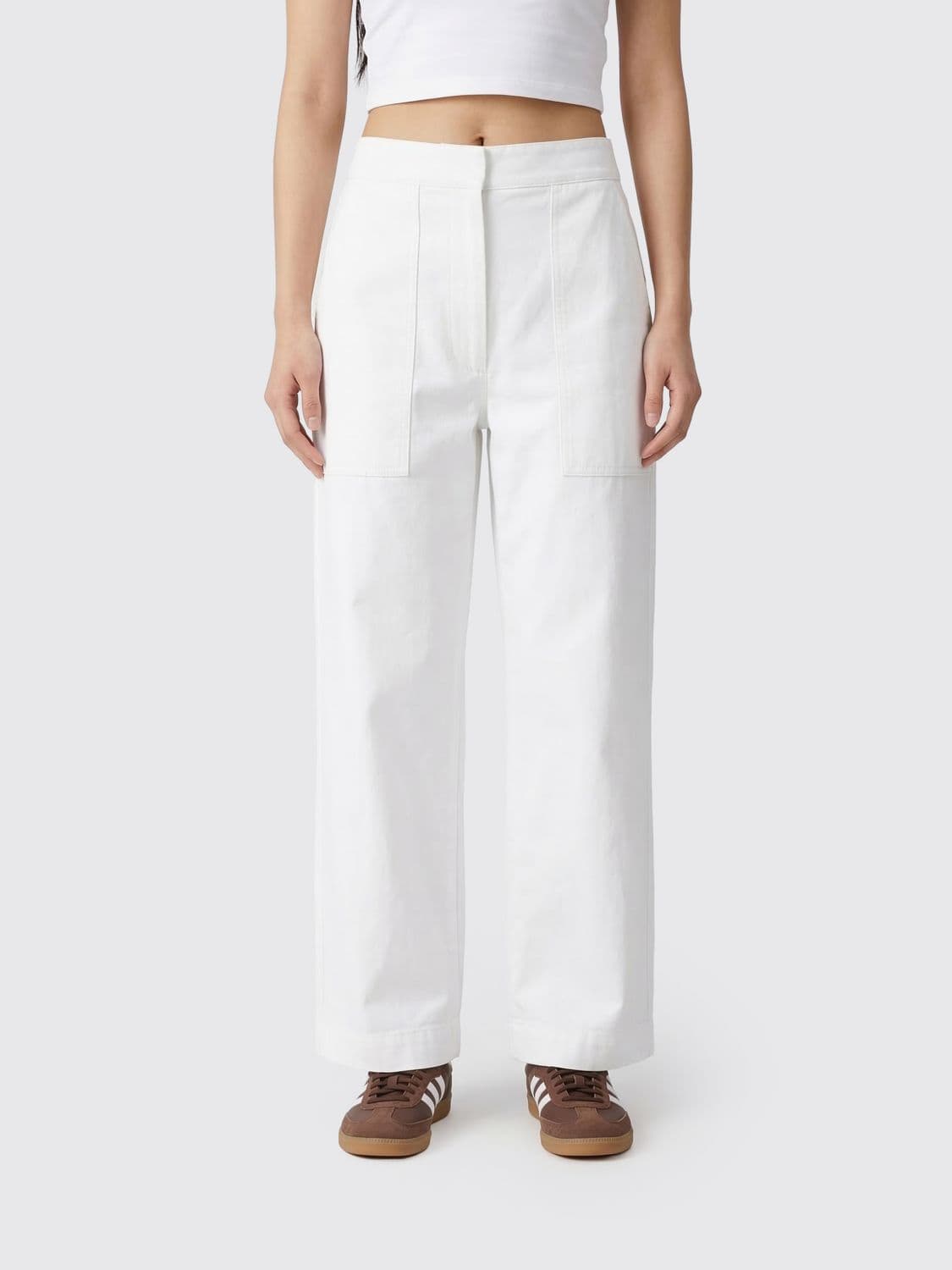 Studio Nicholson Wide Leg Cotton Trousers