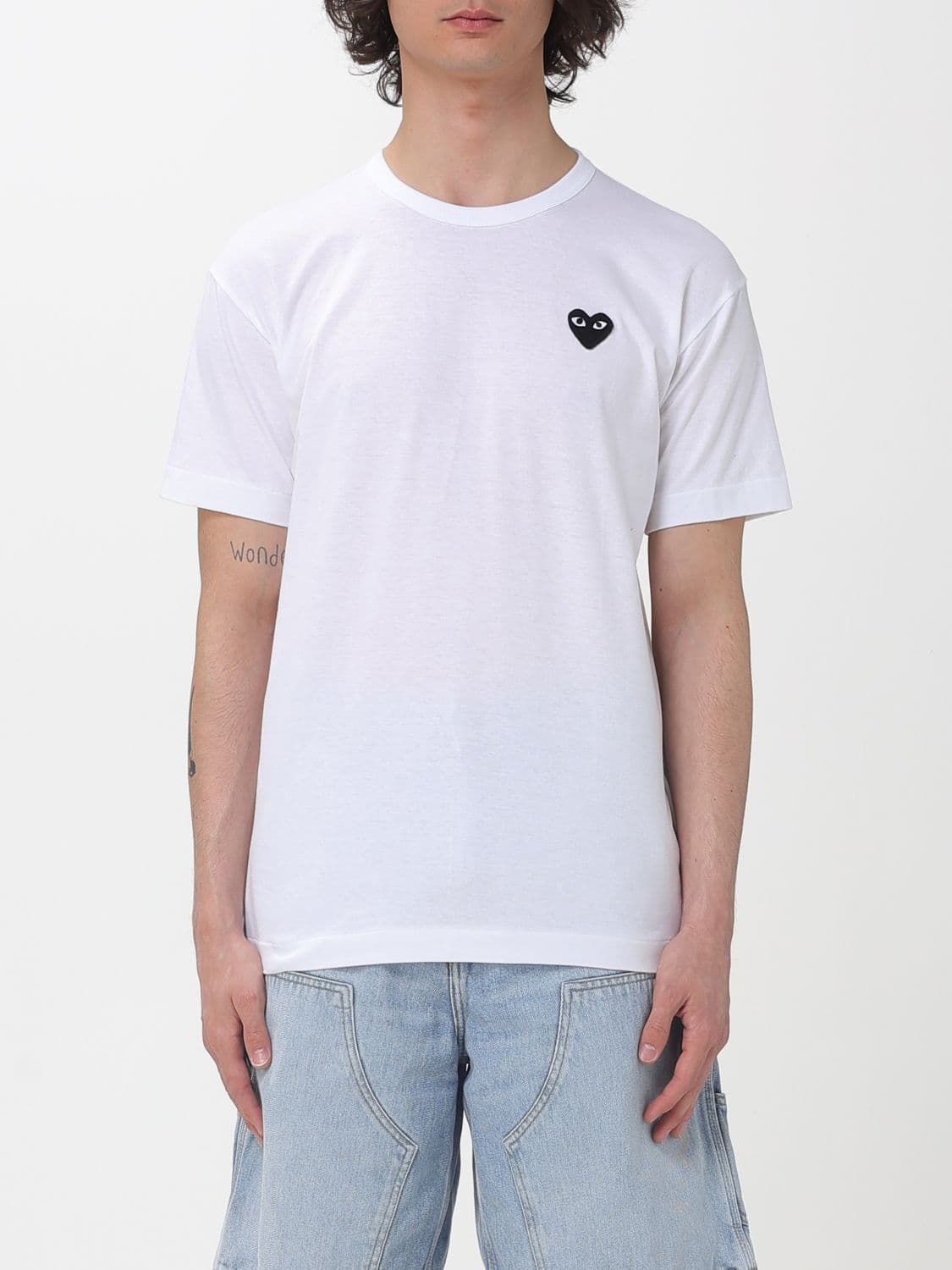 Comme Des Garçons Play Cotton T-shirt with Logo