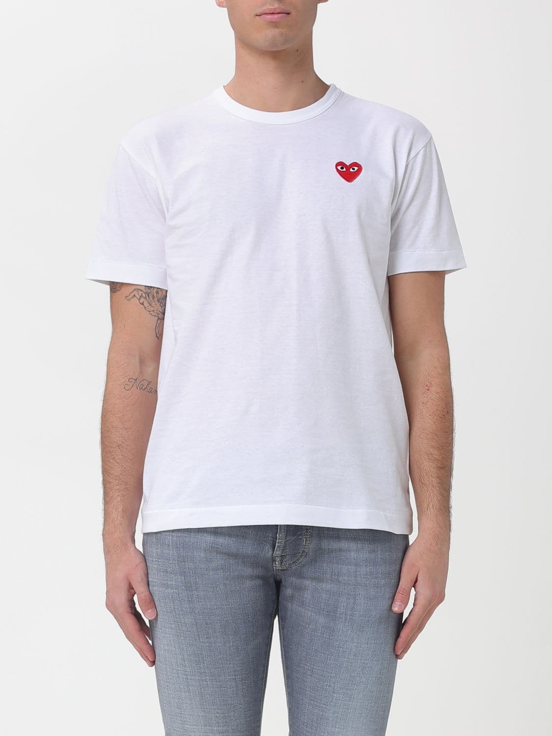 Comme Des Garçons Play Cotton T-shirt with Logo