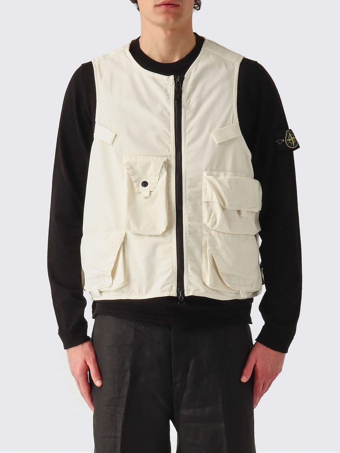 Stone Island Nylon and Cotton Vest