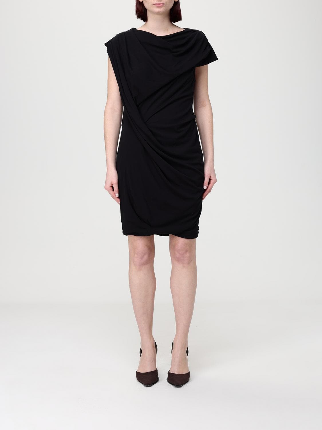 Entire Studios Draped Jersey Twist Mini Dress
