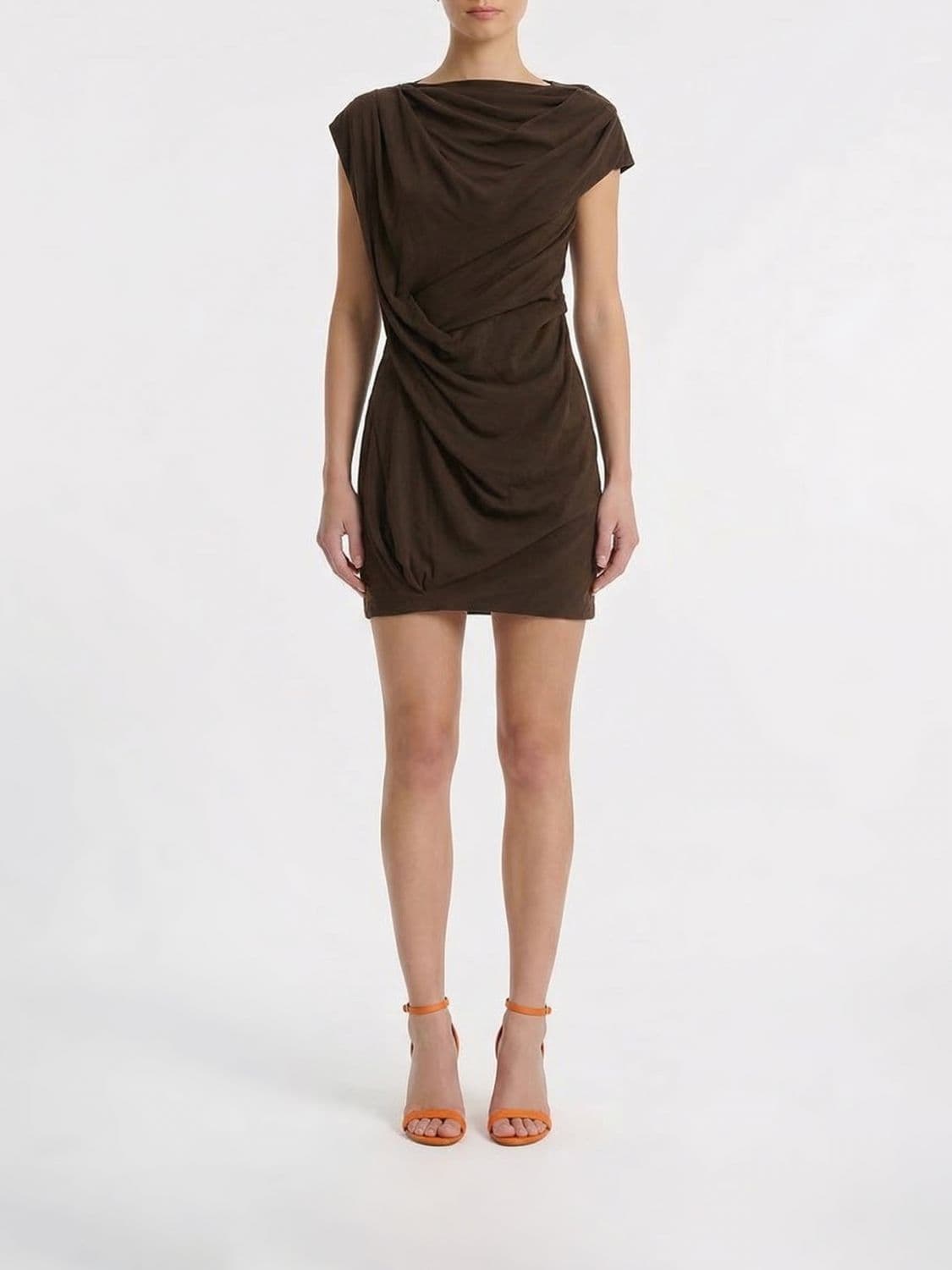 Entire Studios Draped Jersey Twist Mini Dress