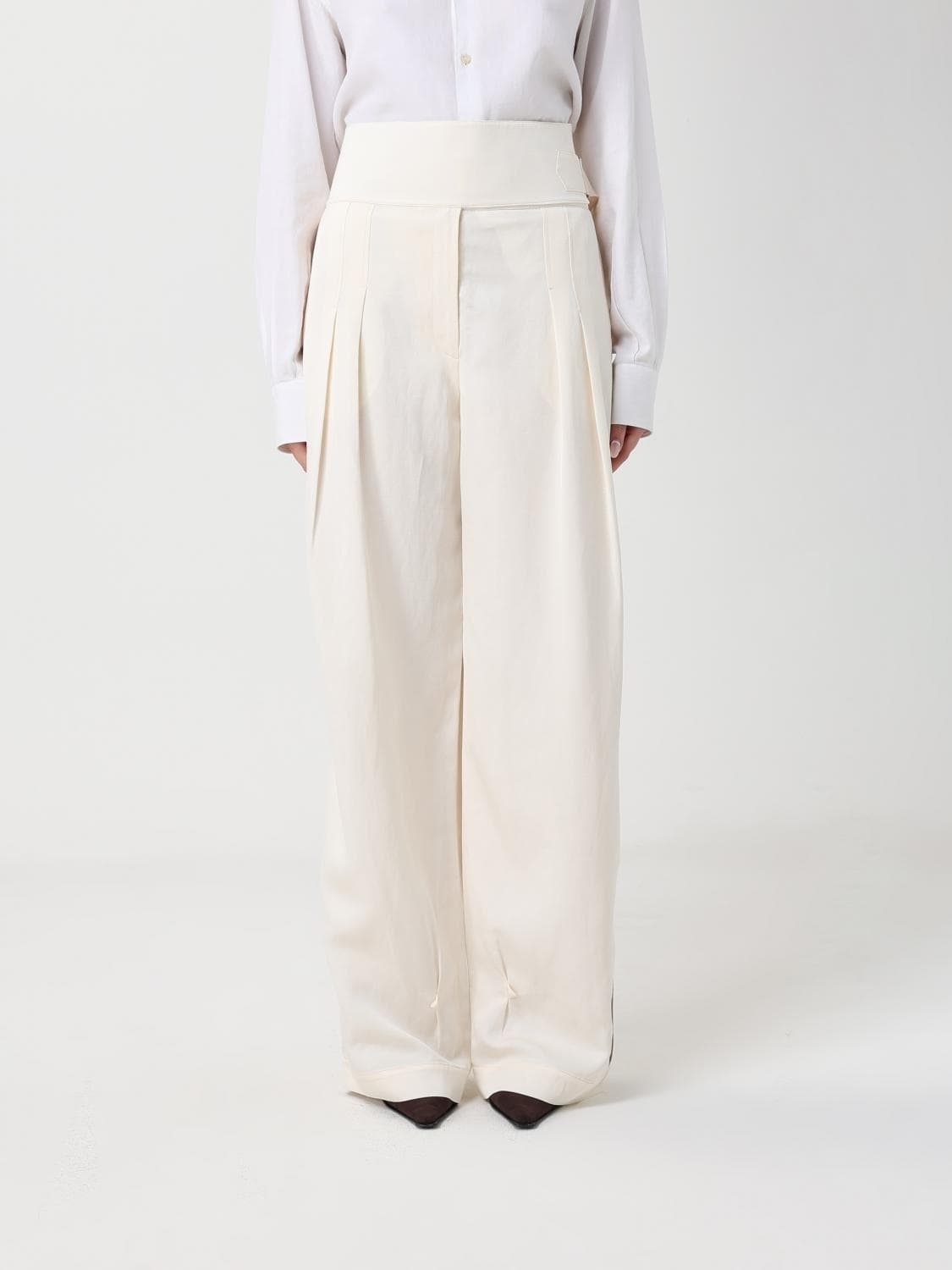 Entire Studios Linen Blend Palazzo Trousers