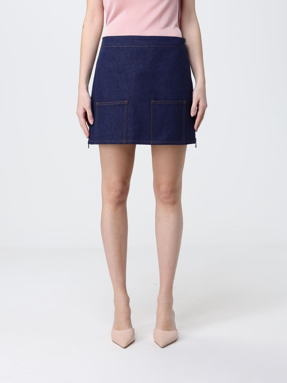 Fendi Cotton Denim Mini Skirt