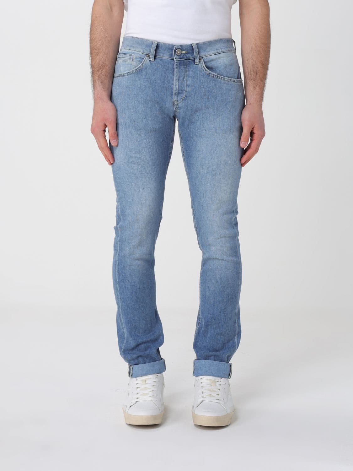 Dondup Cotton Denim Slim Fit Jeans