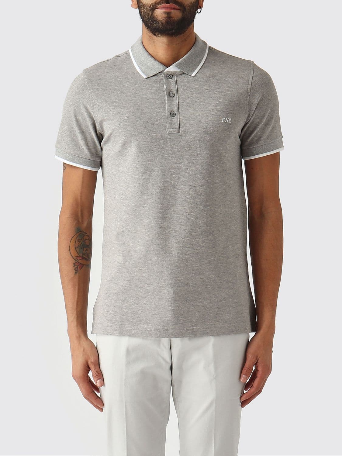 Fay Basic Cotton Polo Shirt